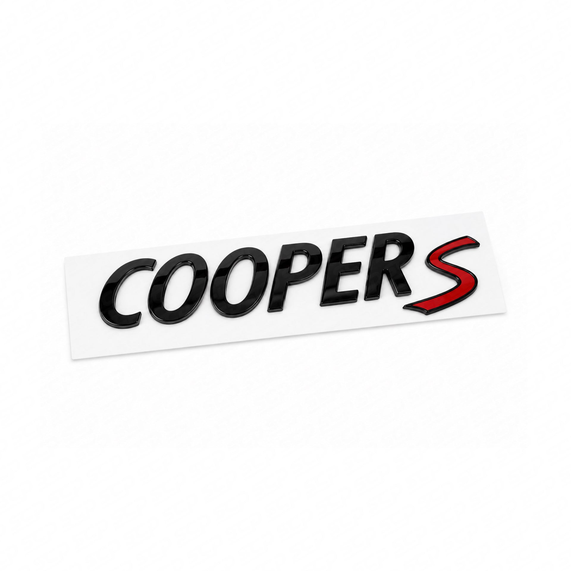 MINI Cooper S Rear Emblem Lettering Badge Piano Black Genuine MINI