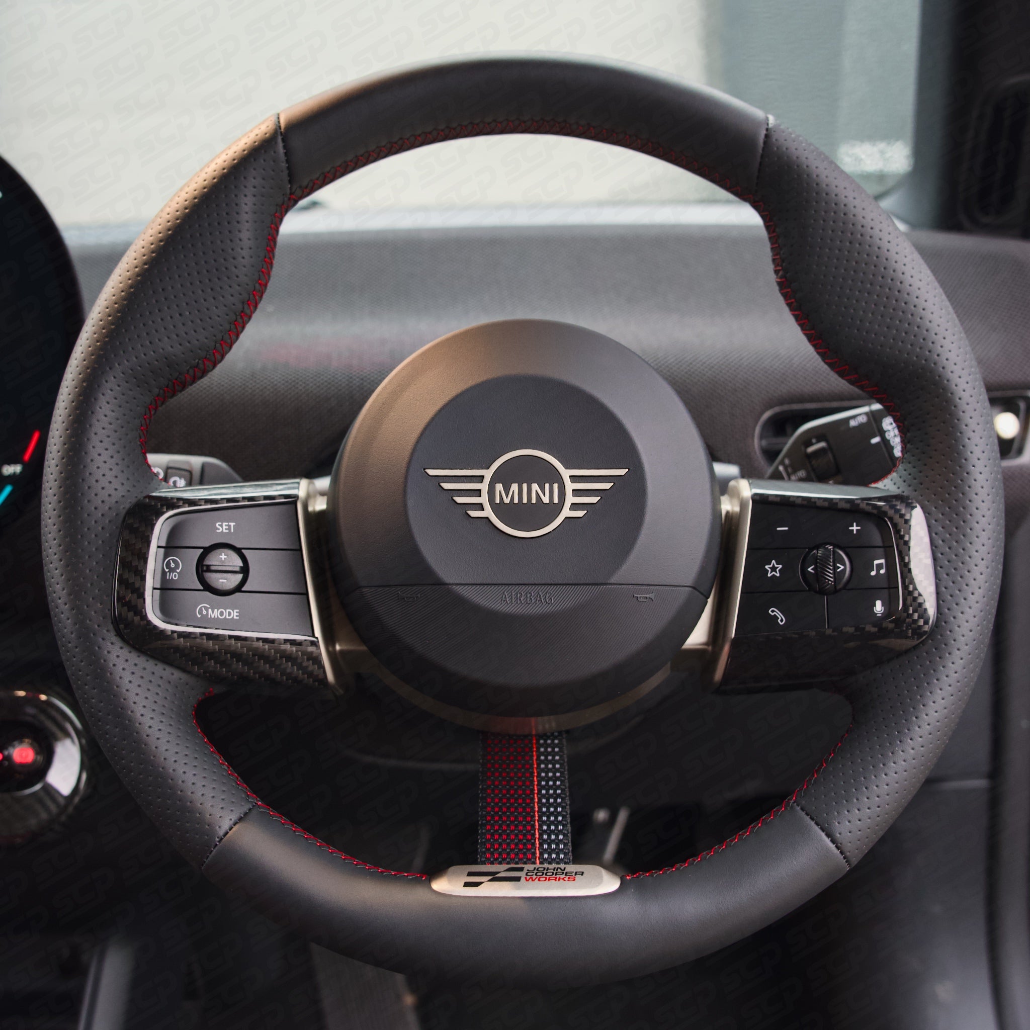 MINI Generation 4 Carbon Fibre Steering Wheel 2-Spoke Covers