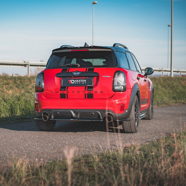 MINI F60 Countryman JCW Central Rear Splitter – Gloss Black
