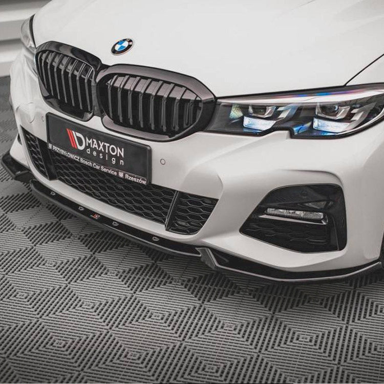 BMW G20 / G21 M-Sport Front Splitter V.4 – Gloss Black