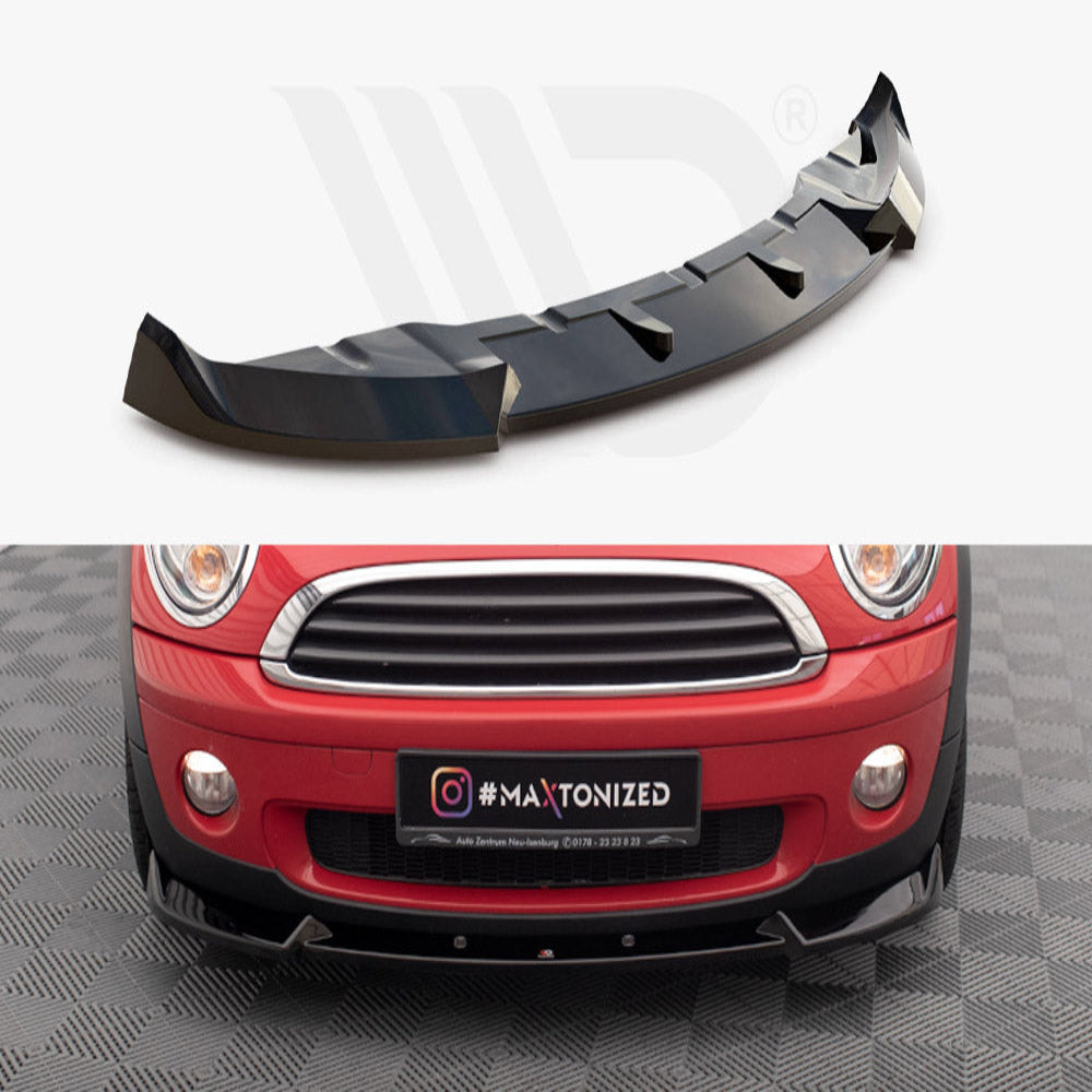 MINI R56 One / Cooper Front Splitter – Gloss Black