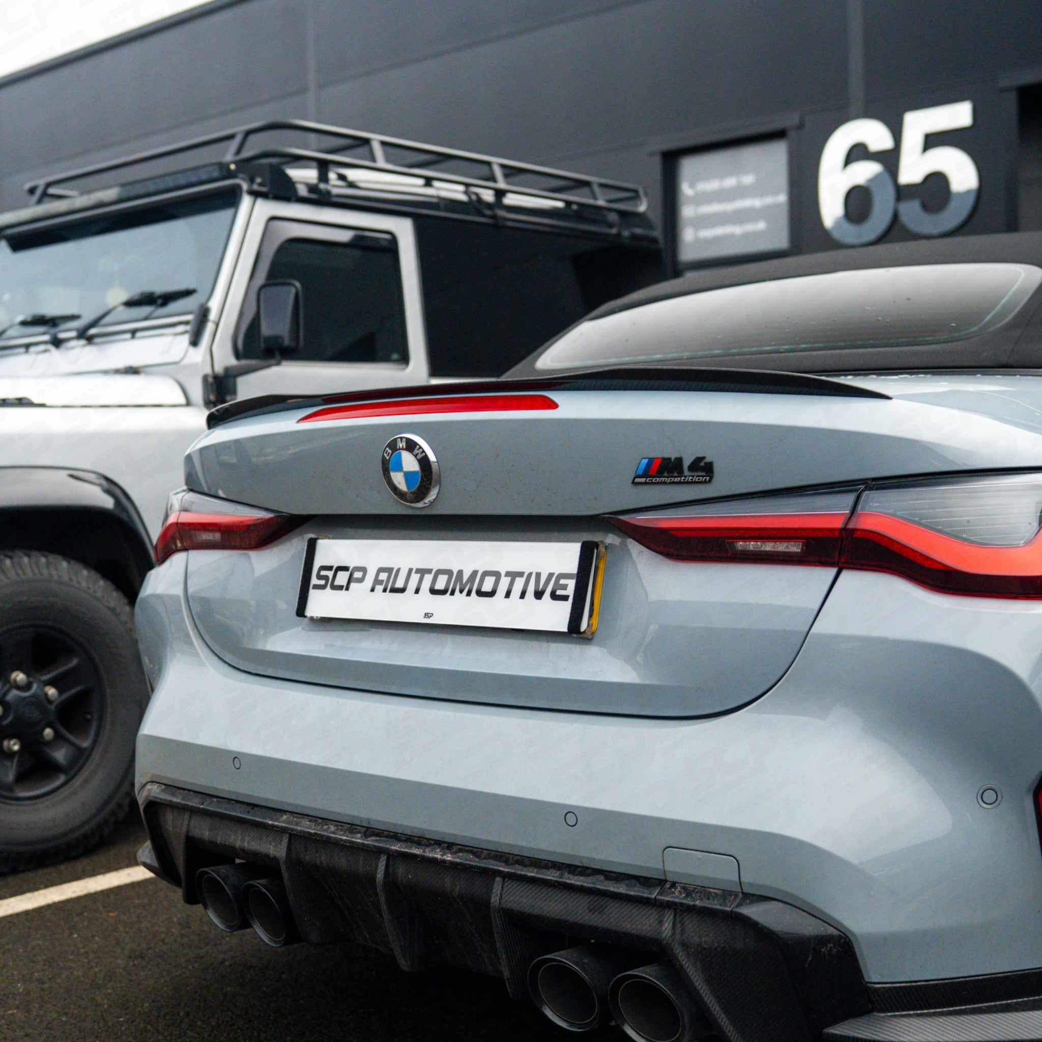 BMW G83 M4 Cabriolet Rear Spoiler Lip - Carbon Fibre SCP Automotive