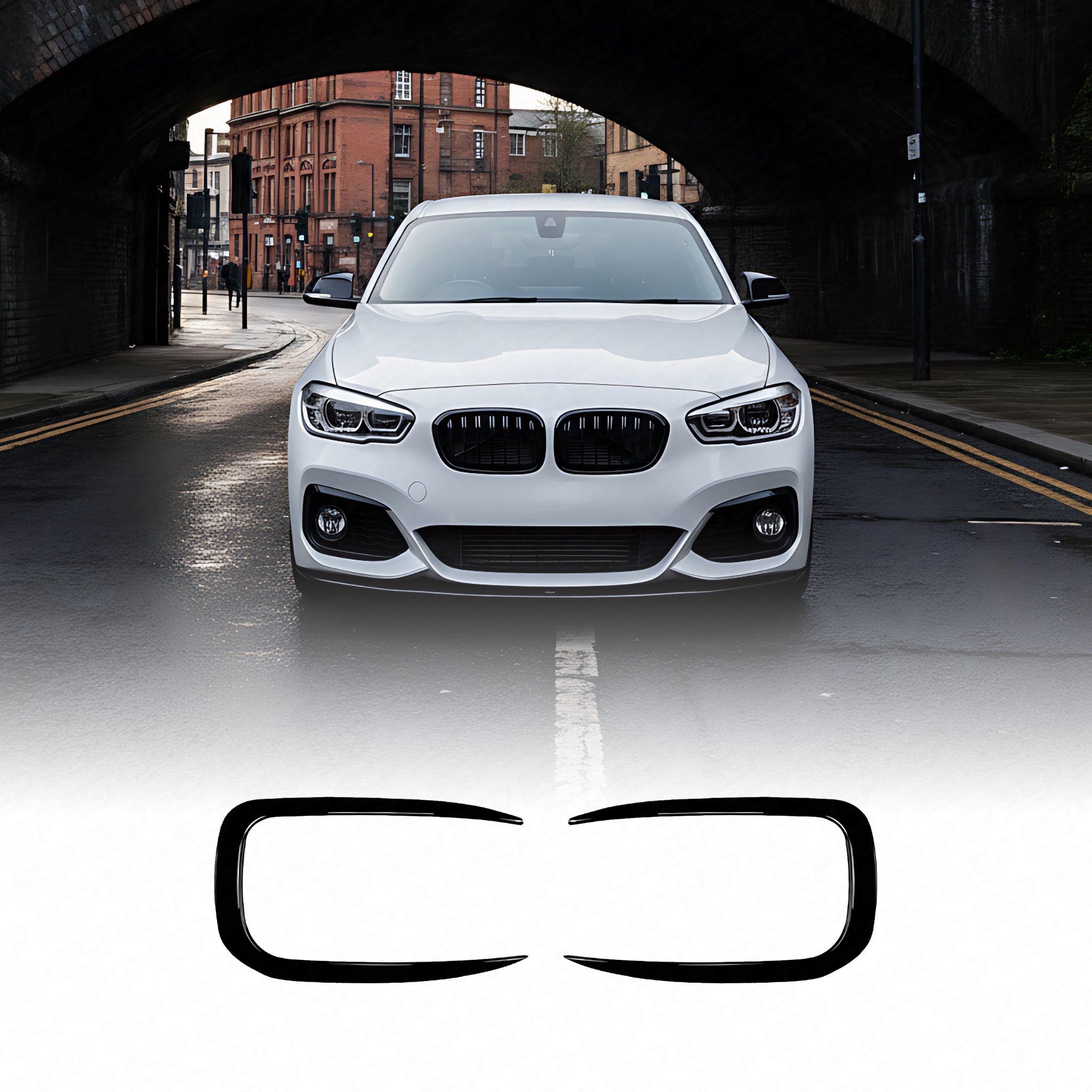 BMW 1-Series F20/F21 LCI Front Lower Bumper Grille Surround Covers SCP Automotive