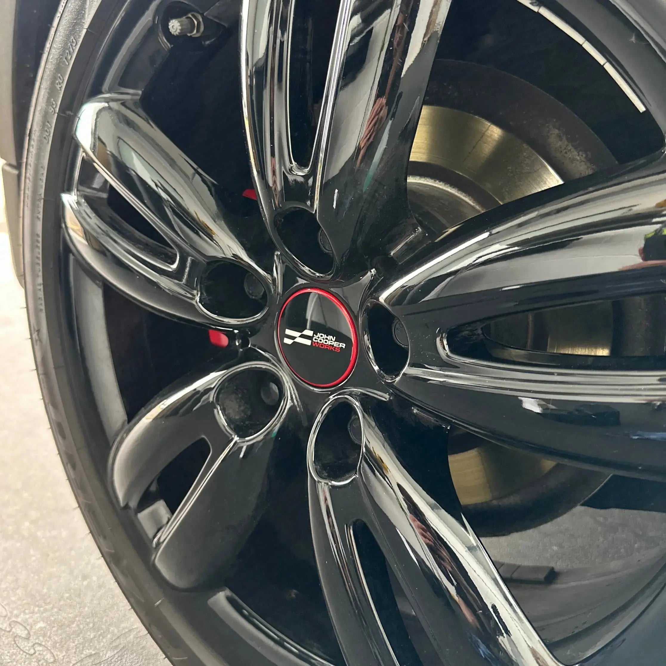 56mm Wheel Centre Hub Caps - JCW Logo (Genuine) Genuine MINI