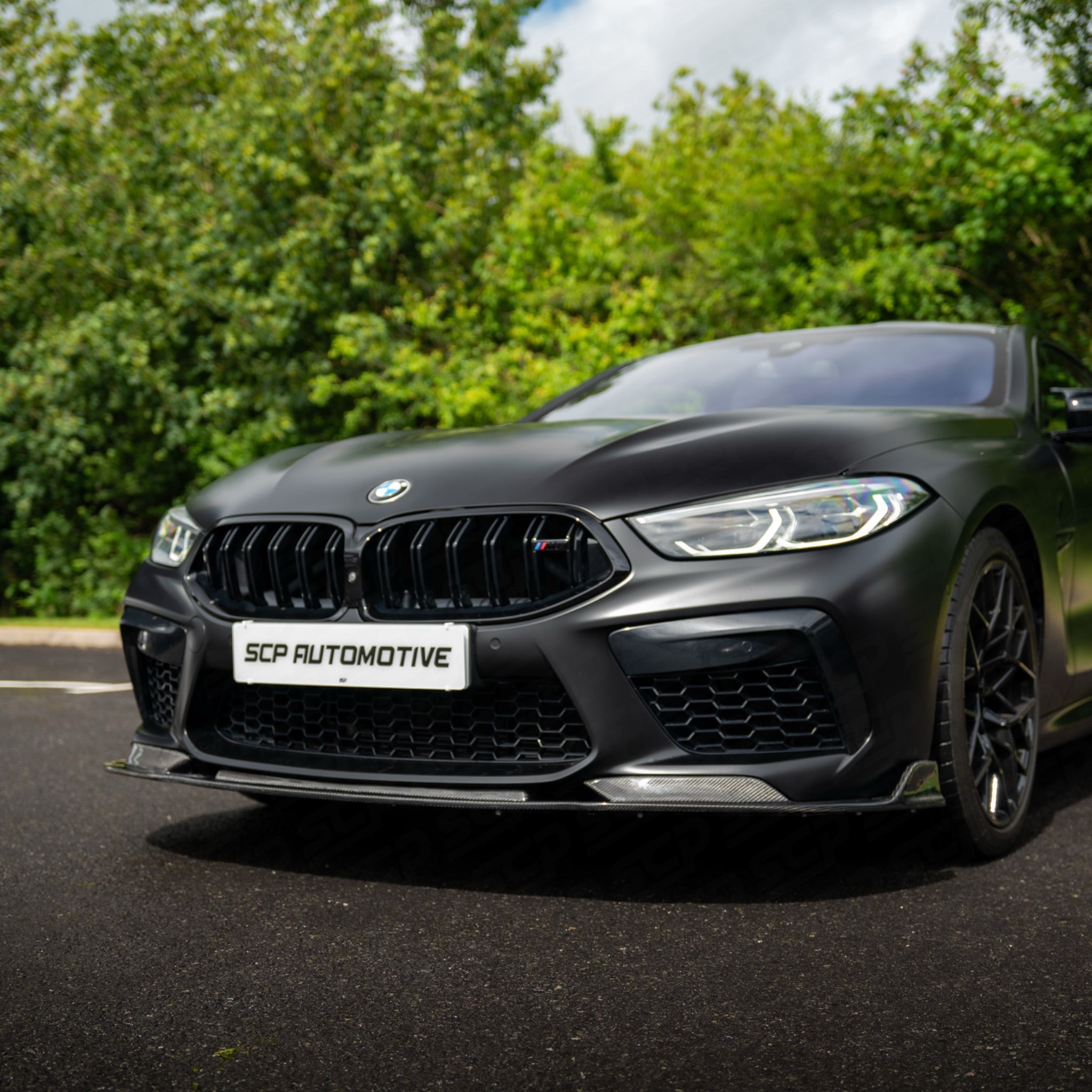 BMW F91 F92 F93 M8 V Style Carbon Fibre Front Lip SCP Automotive