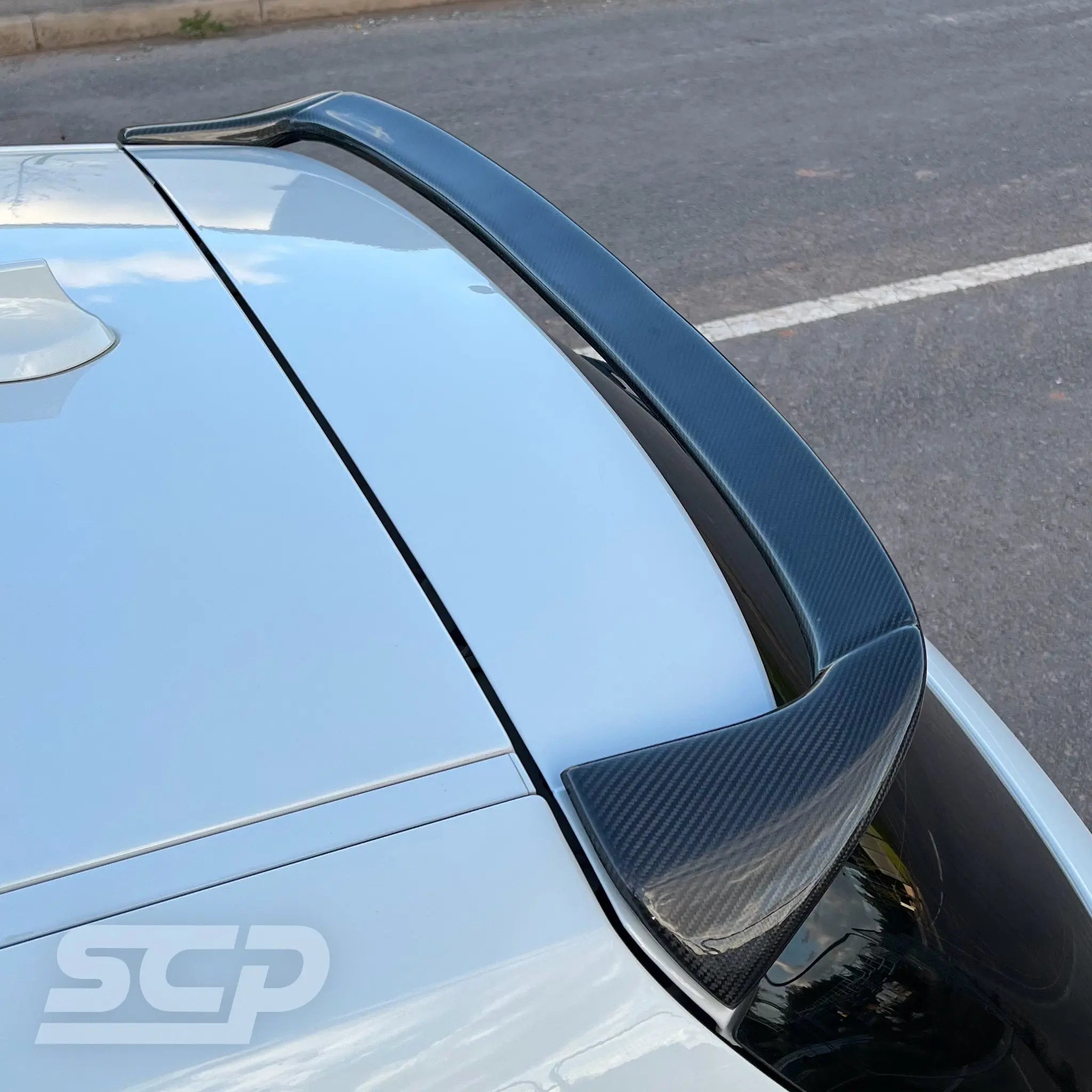 BMW 1-Series Carbon Fibre Rear Tube Spoiler Wing for F20, F21 SCP Automotive