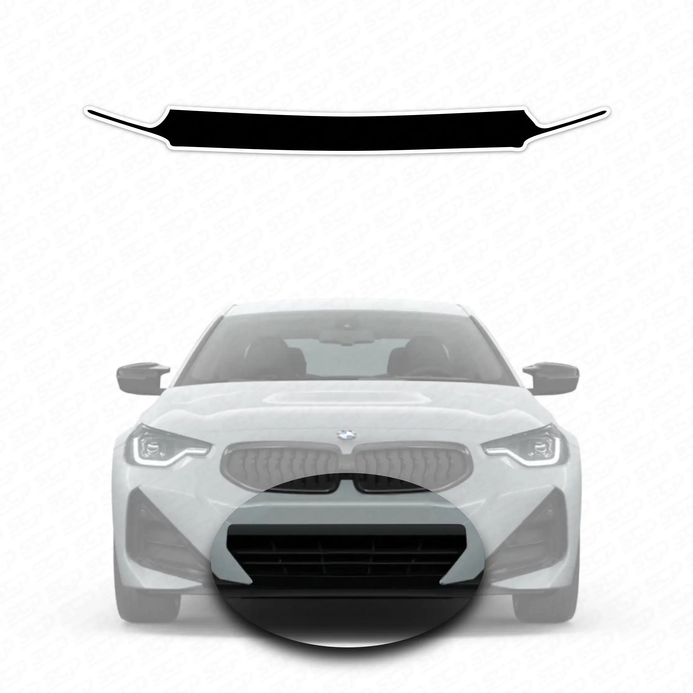 BMW 2-Series G42 M Sport Front Splitter Decal SCP Automotive