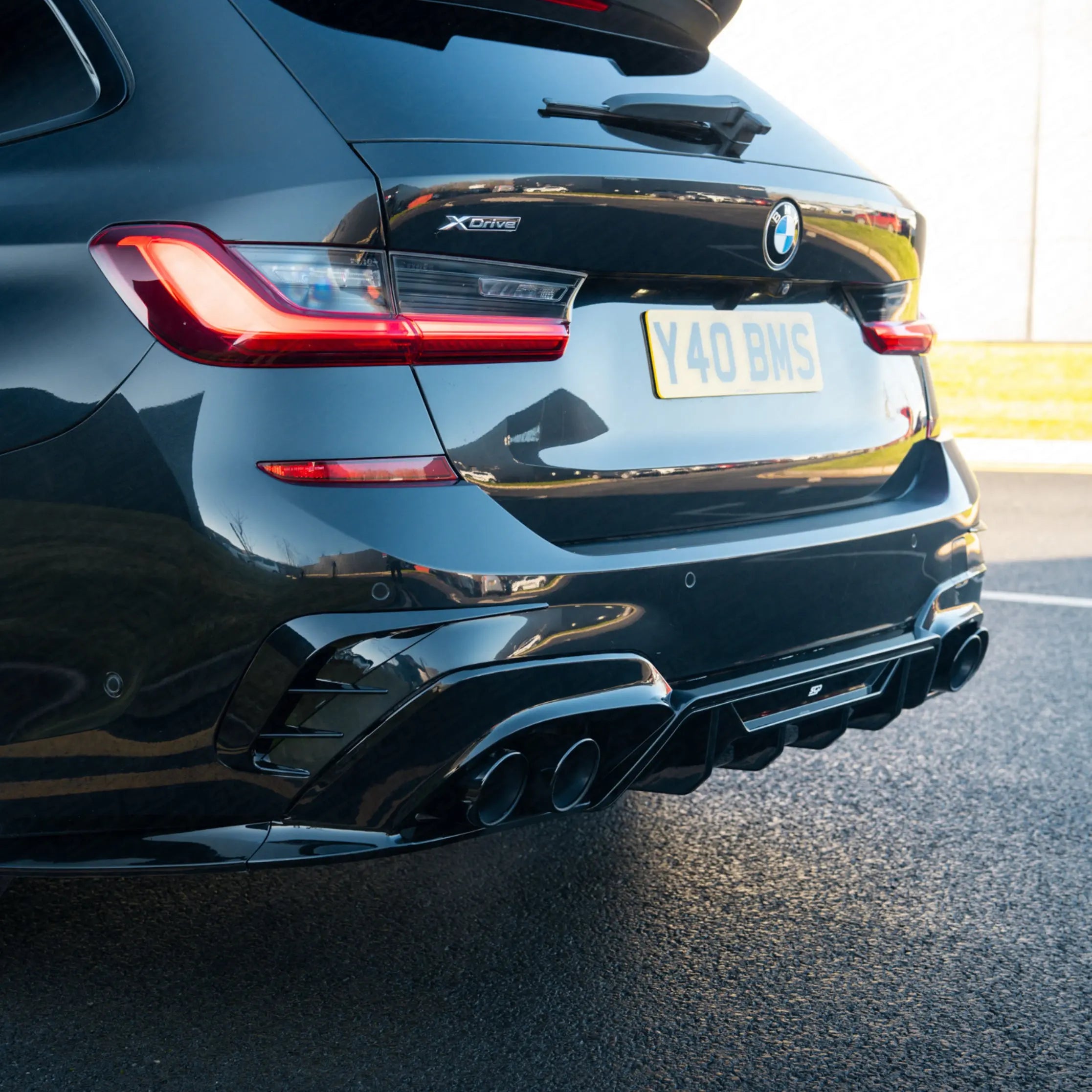 BMW 3 Series (G20/G21) M Sport Style Rear Diffuser - Quad Exhaust SCP Automotive