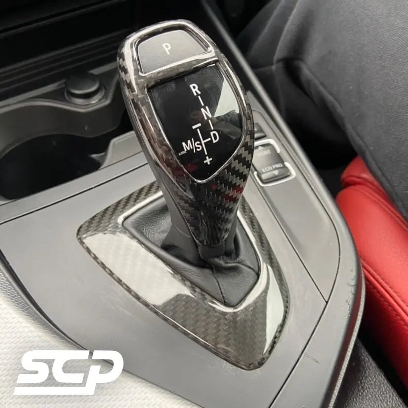 BMW Carbon Fibre Gear Stick Surround Cover SCP Automotive