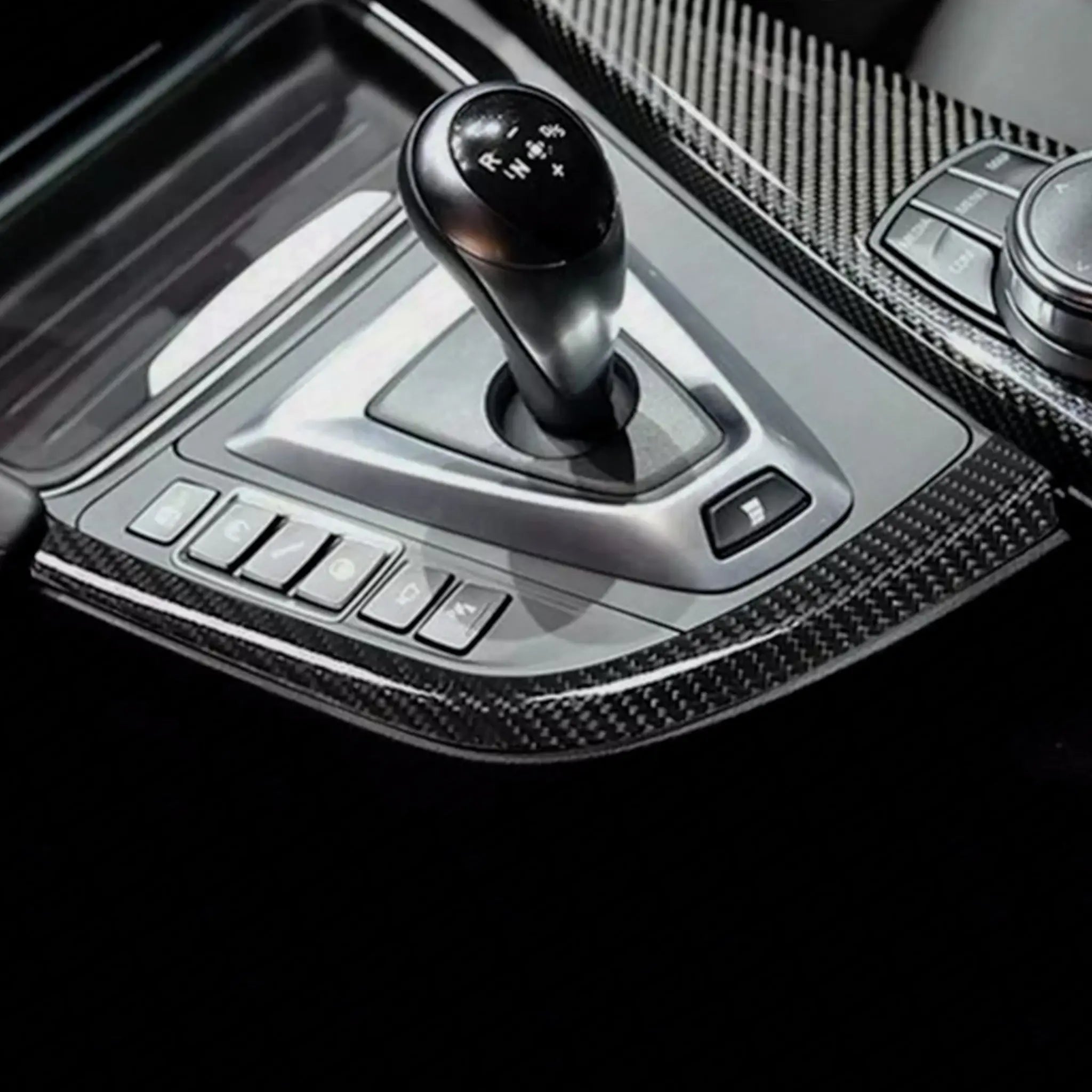 BMW F-Series Carbon Fibre Gear Selector Side Panel Cover SCP Automotive