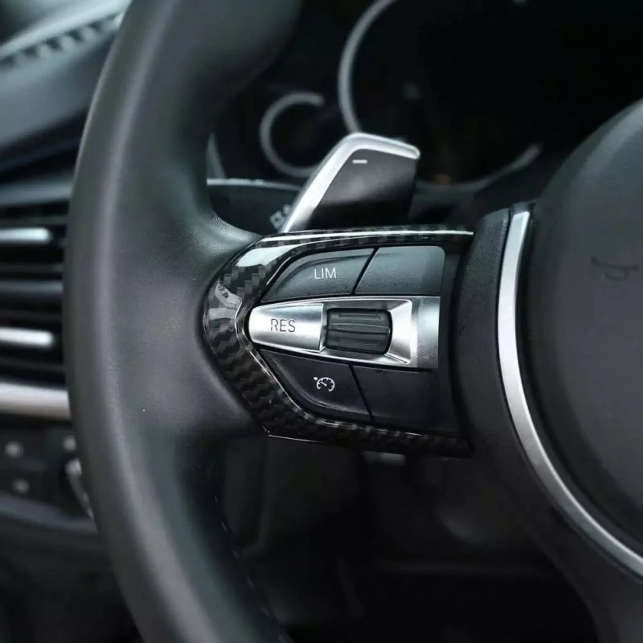 BMW F-Series Carbon Fibre M Sport Steering Wheel Side Covers SCP Automotive