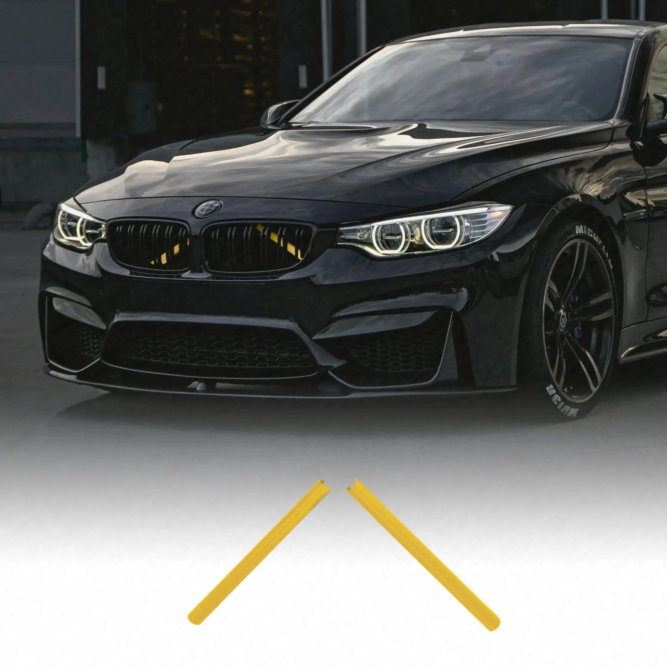 BMW F-Series Grille V Brace Strut Bar Covers SCP Automotive Daffodil-Yellow-Variant-1