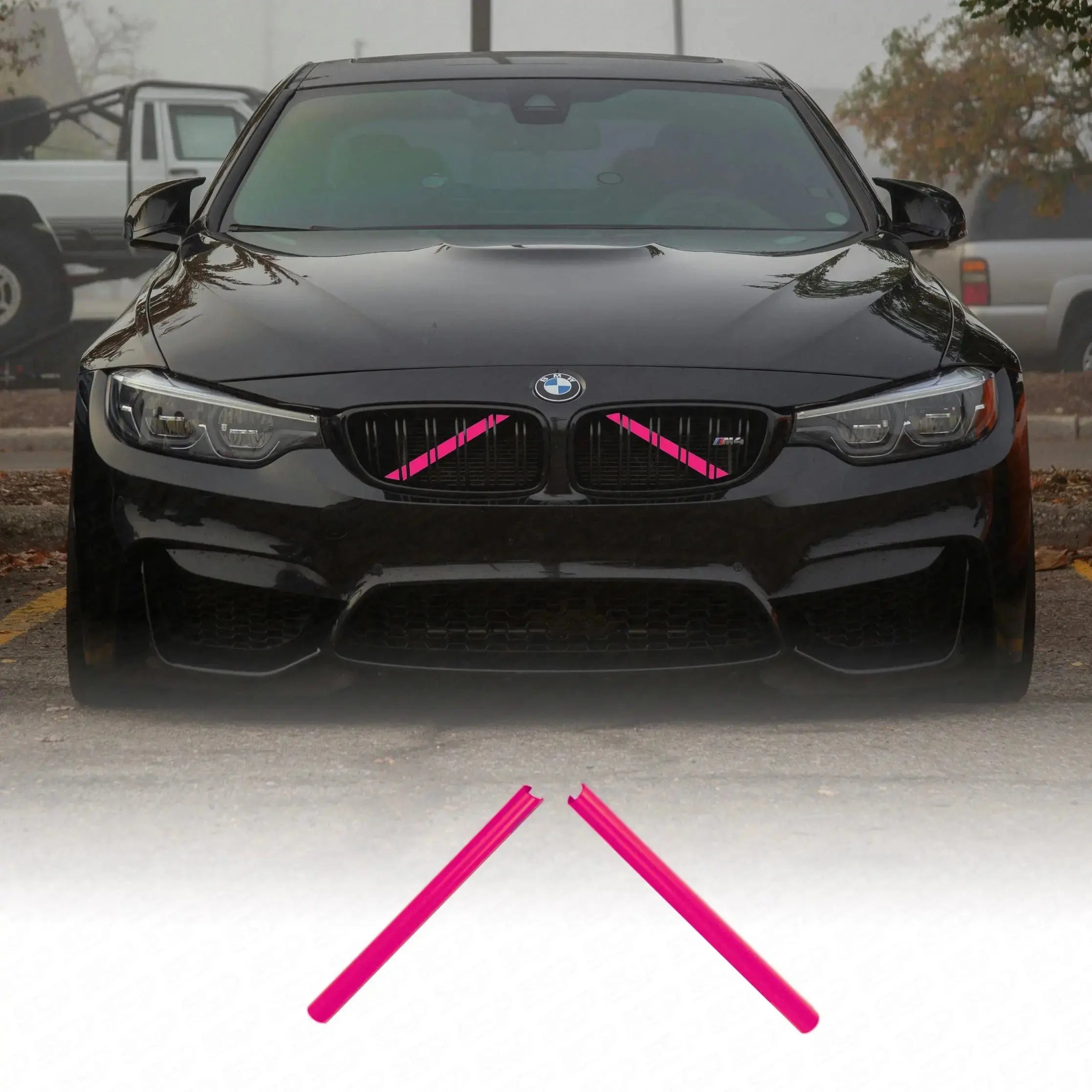 BMW F-Series Grille V Brace Strut Bar Covers SCP Automotive Magenta-Variant-1