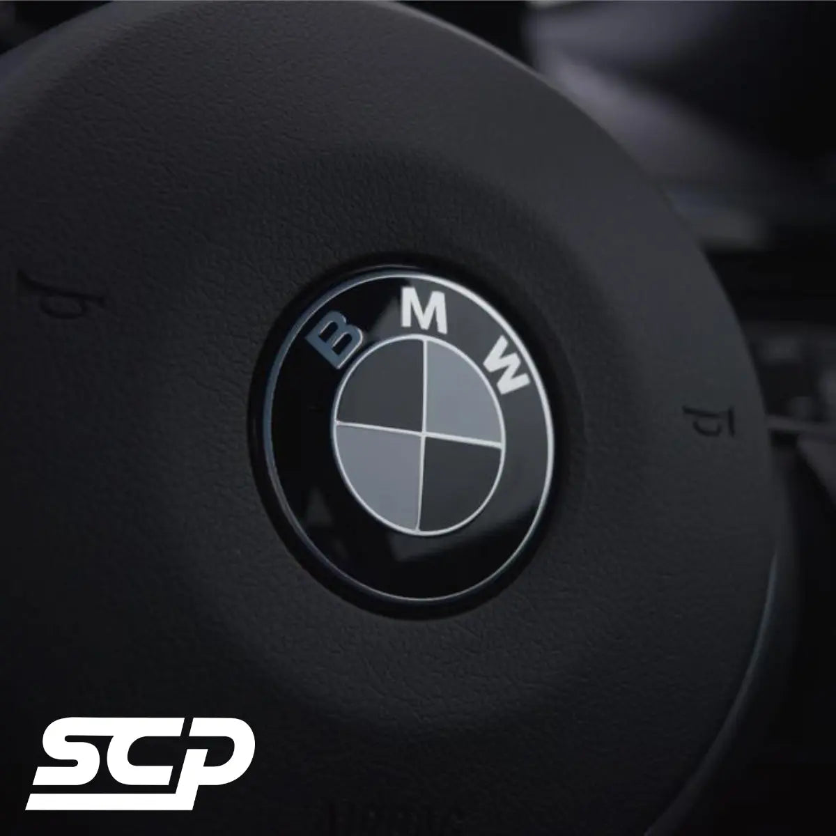 BMW Steering Wheel Badge Logo Decal - SCP Automotive