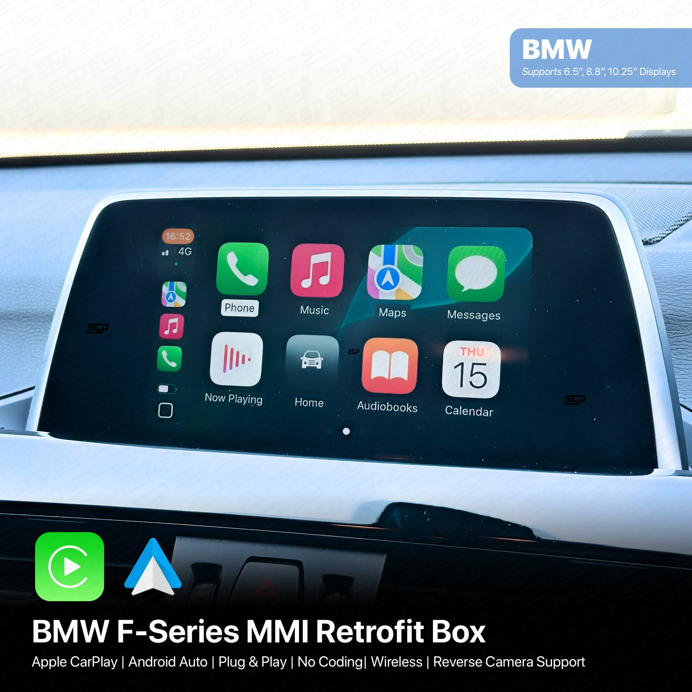 BMW F-Series Wireless Apple CarPlay & Android Auto MMI Retrofit Box SCP Automotive