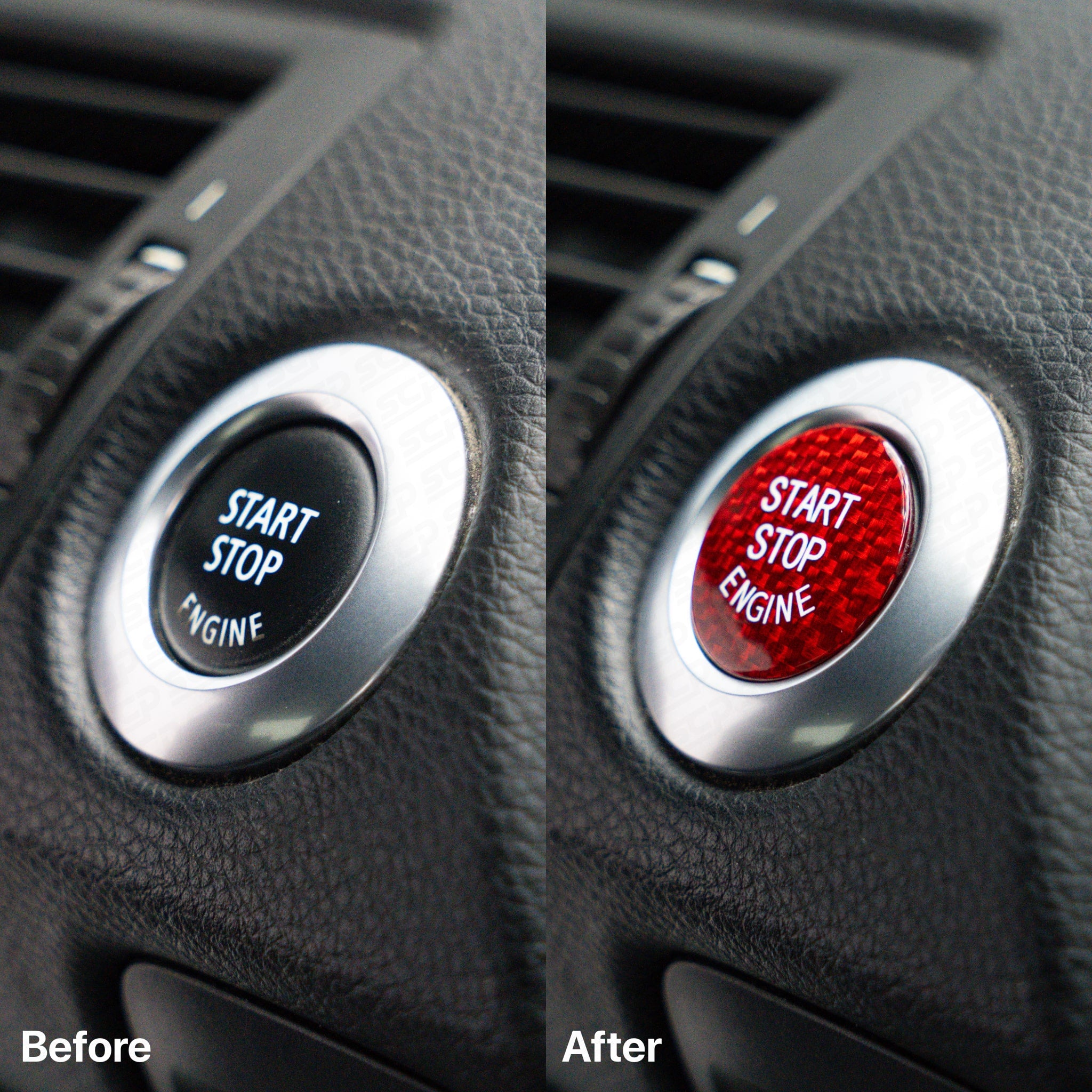 BMW E-Series Carbon Fibre Start/Stop Button Cover