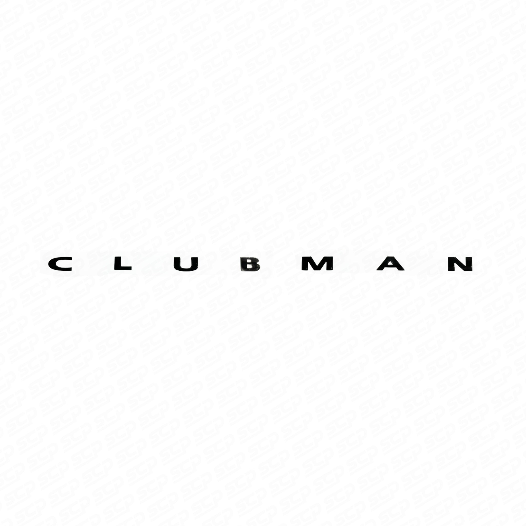 Clubman Rear Lettering SCP Automotive