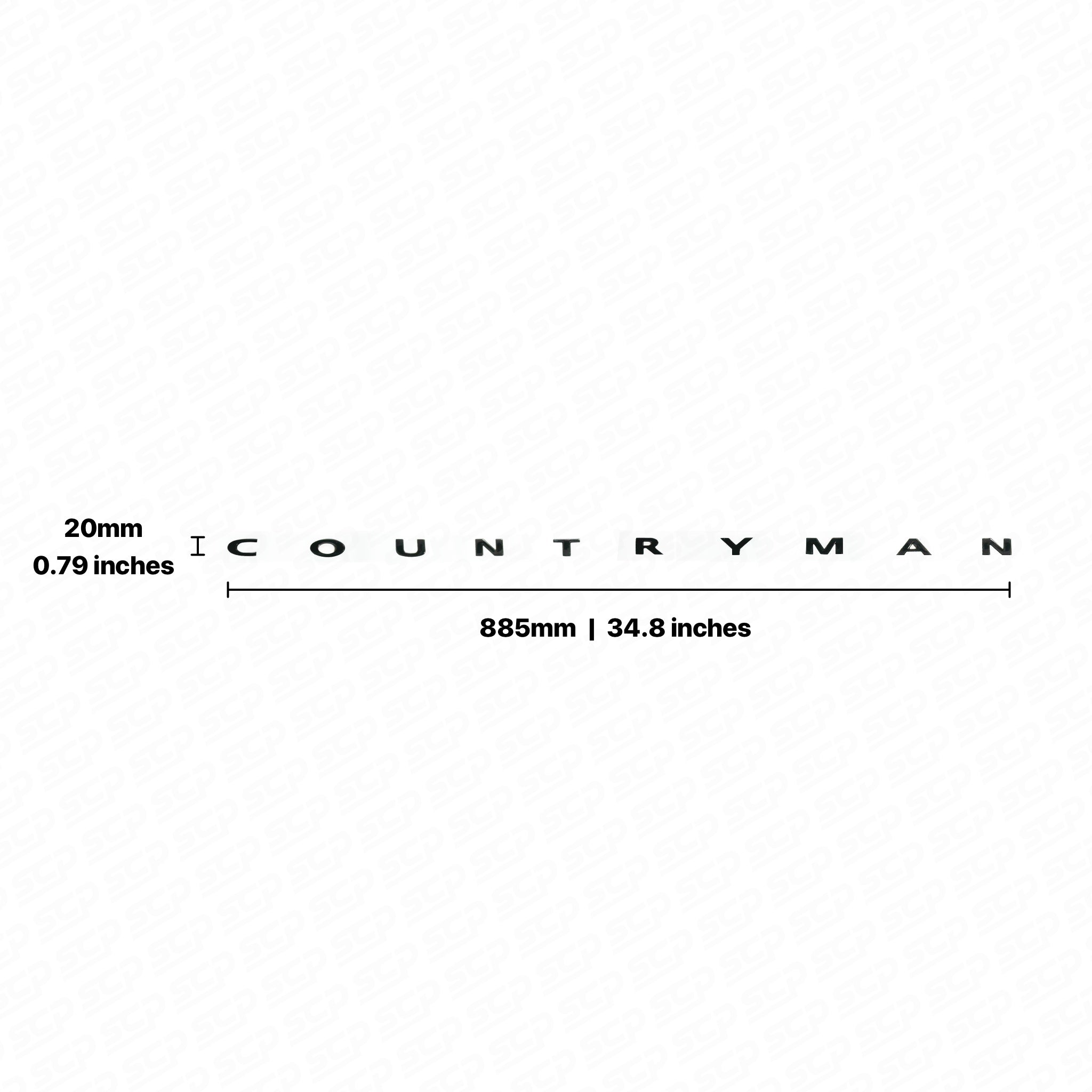 MINI Countryman Rear Lettering Emblem