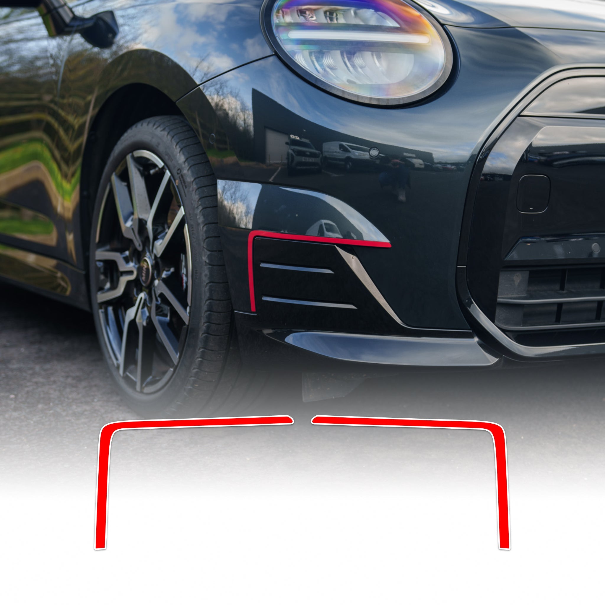 MINI J01 Sport Front Bumper Concept Decal SCP Automotive