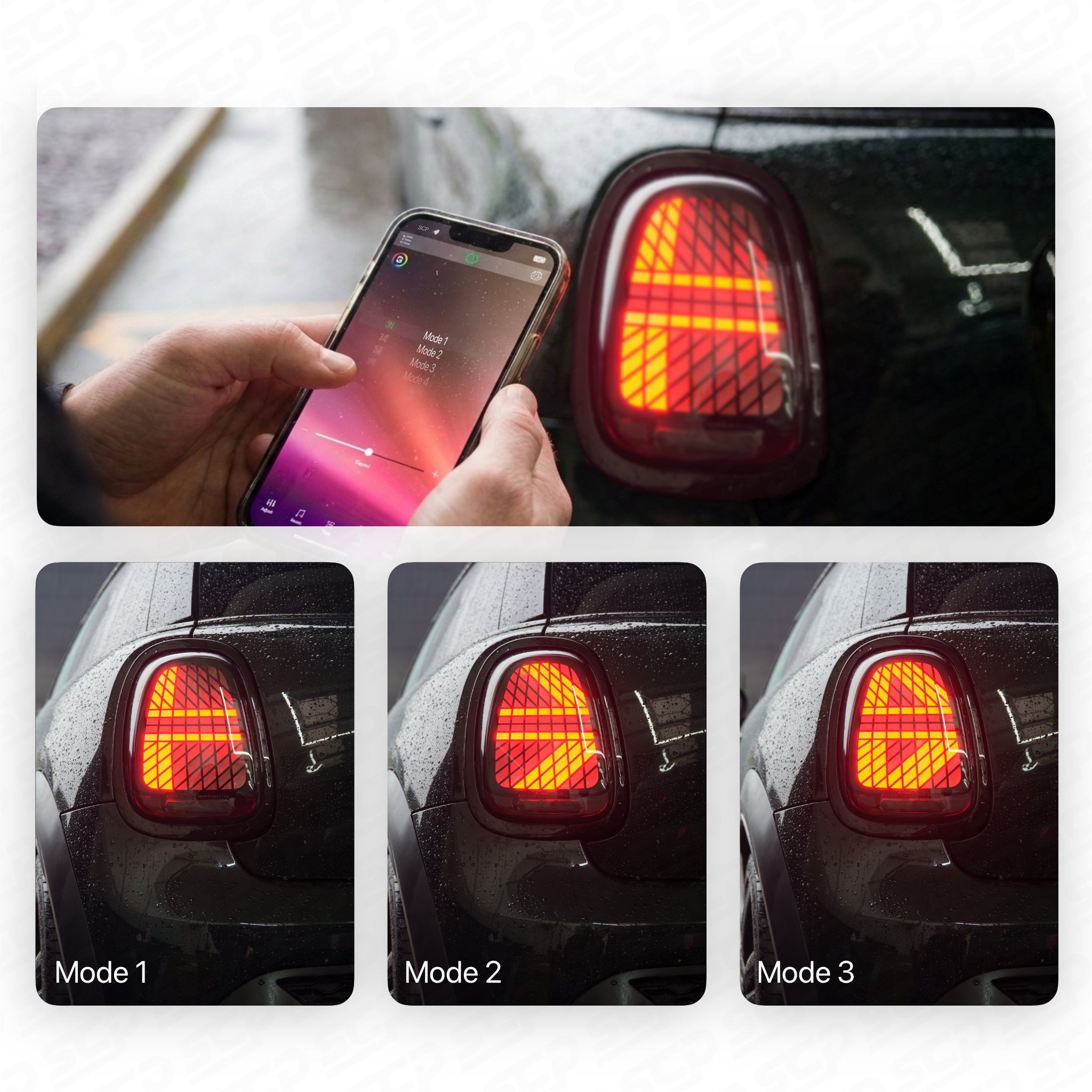 MINI F-Series Union Jack Adaptive LED Taillights – Red (F55 F56 F57) SCP Automotive