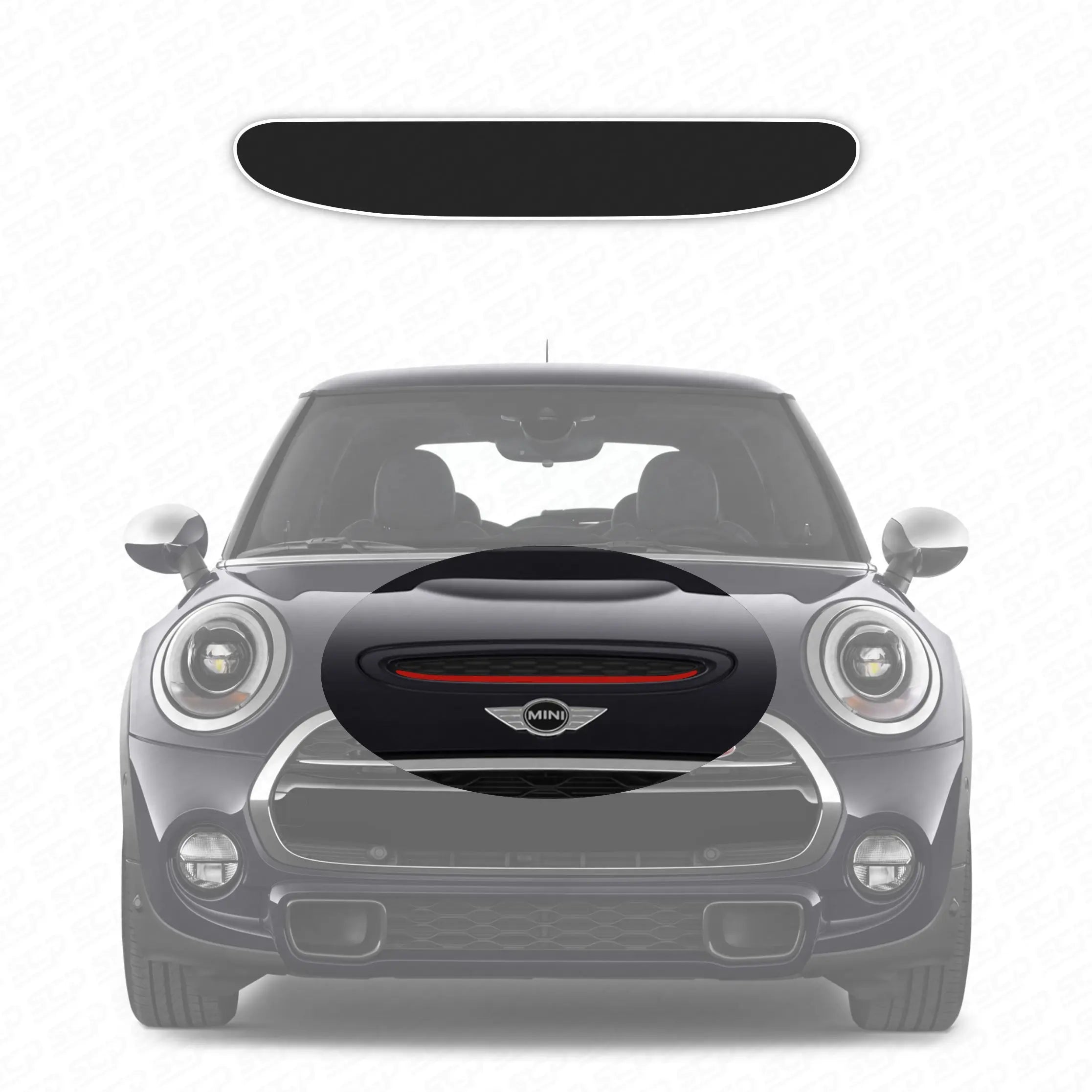 MINI F-Series Cooper S / JCW Bonnet Scoop Decal SCP Automotive Custom-Standard-Bonnet-Scoop-OEM