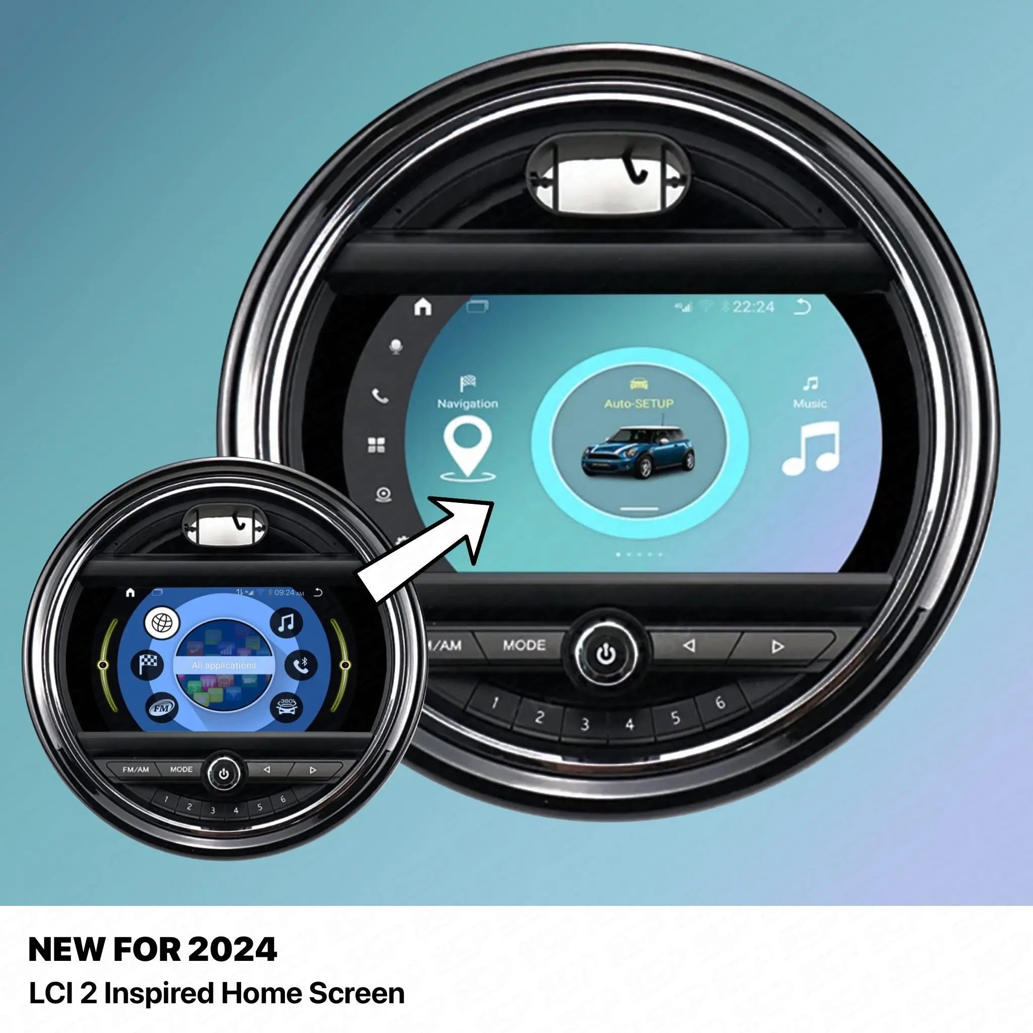 MINI F-Series Android Display Upgrade - Android Auto and Apple CarPlay SCP Automotive