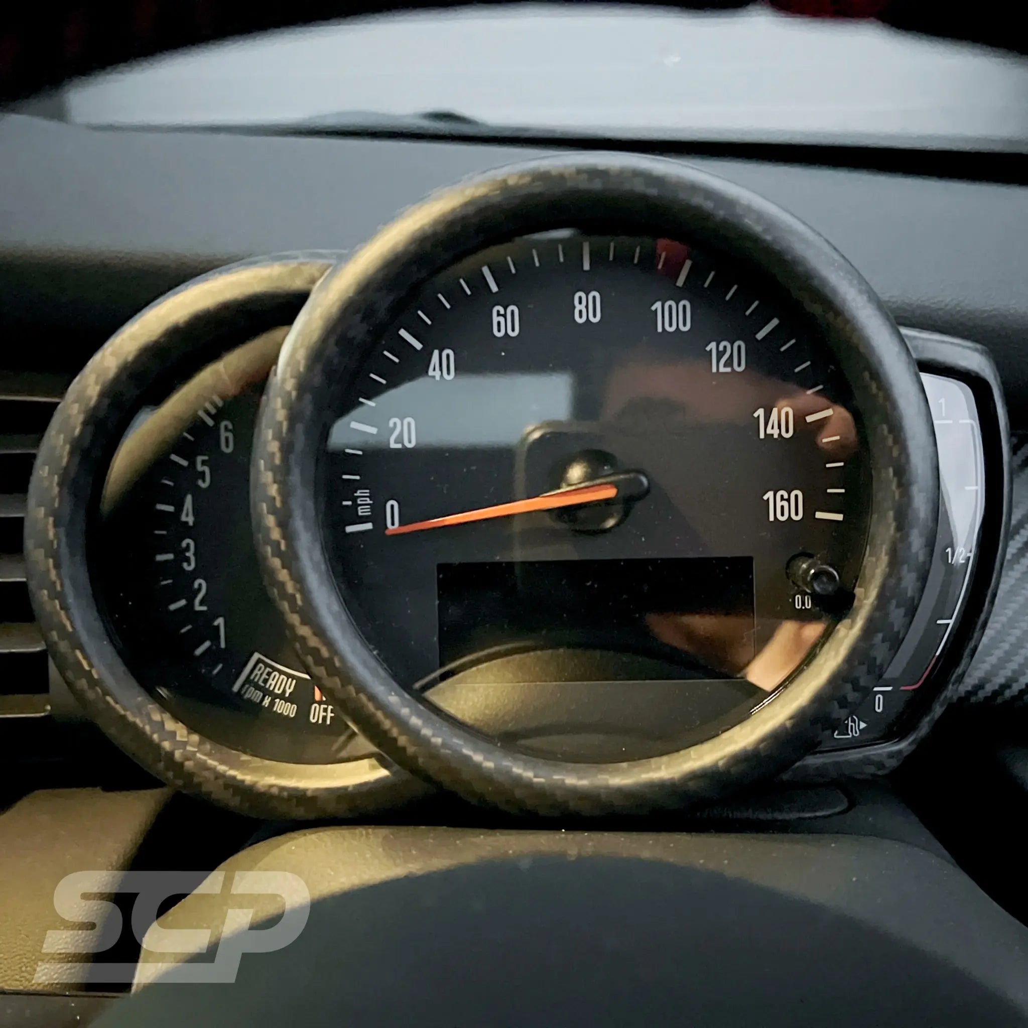 MINI F-Series Carbon Fibre Instrument Cluster Cover SCP Automotive