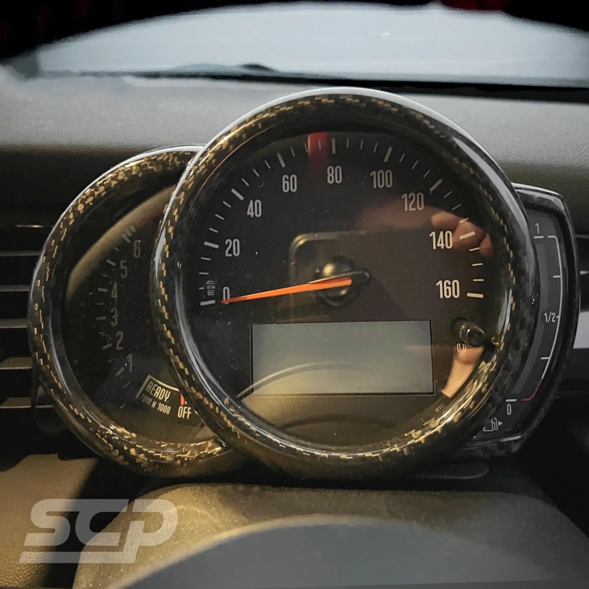 MINI F-Series Carbon Fibre Instrument Cluster Cover SCP Automotive