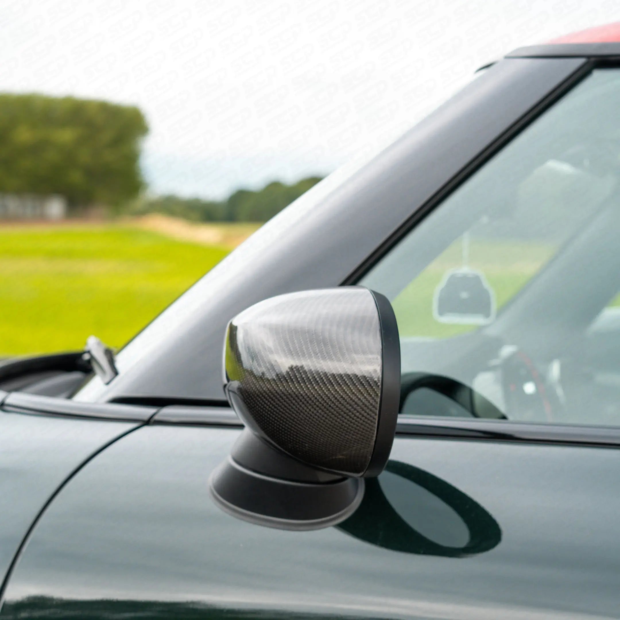 MINI F-Series Carbon Fibre Replacement Wing Mirror Cap Cover SCP Automotive