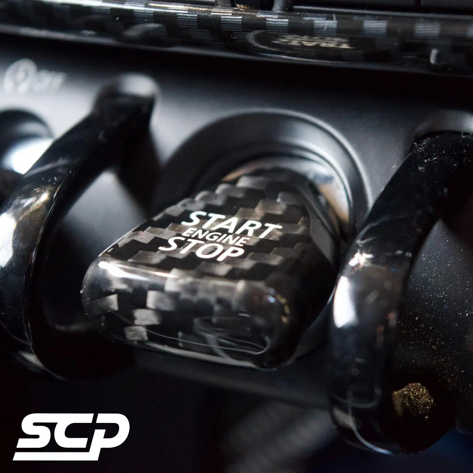 MINI F-Series Carbon Start/Stop Button Cover - SCP Automotive