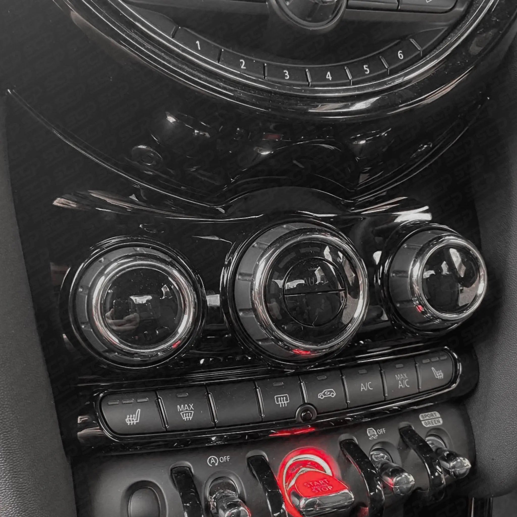 MINI F-Series Centre Console Cover SCP Automotive Gloss-Black