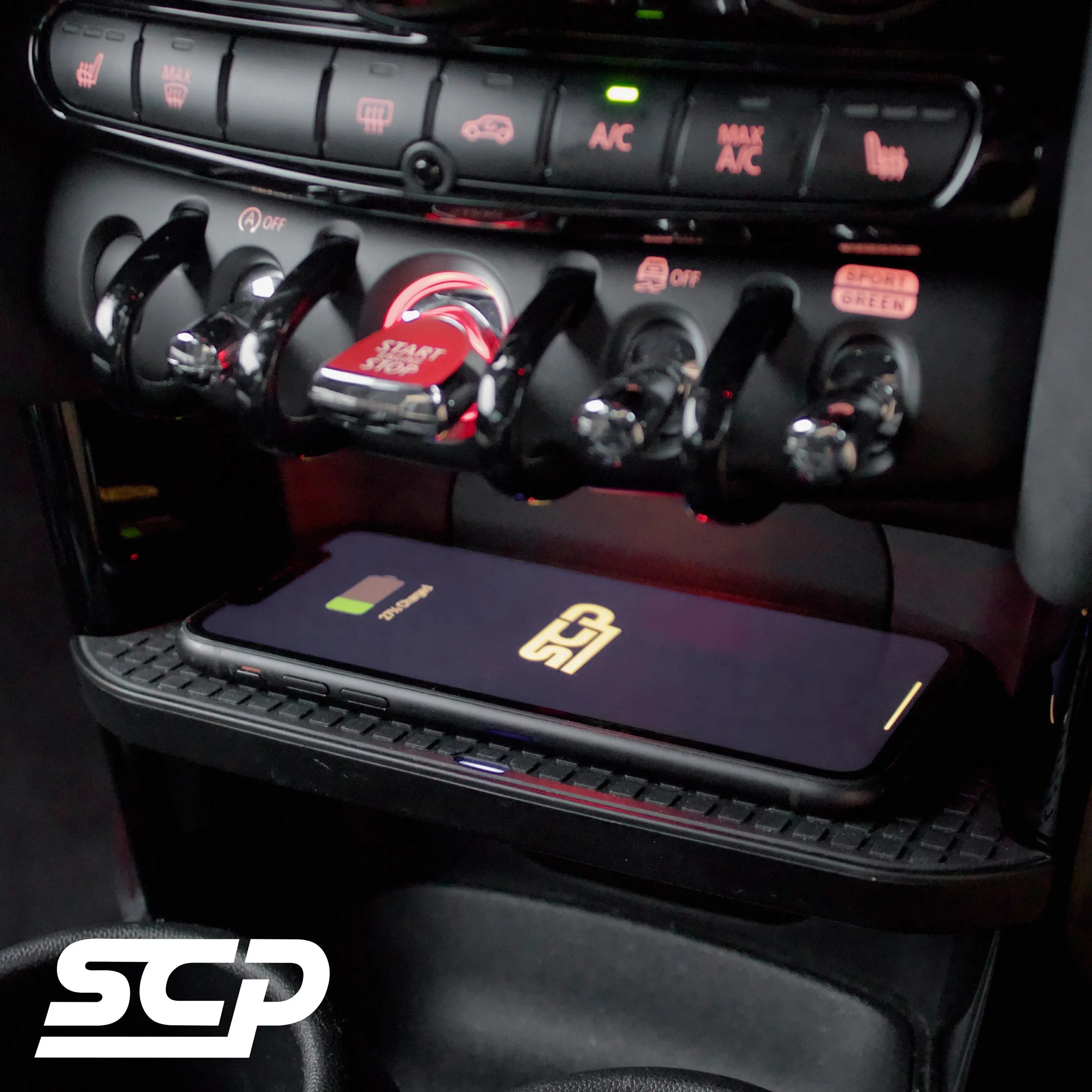 MINI F-Series Centre Console Wireless Charging Pad SCP Automotive