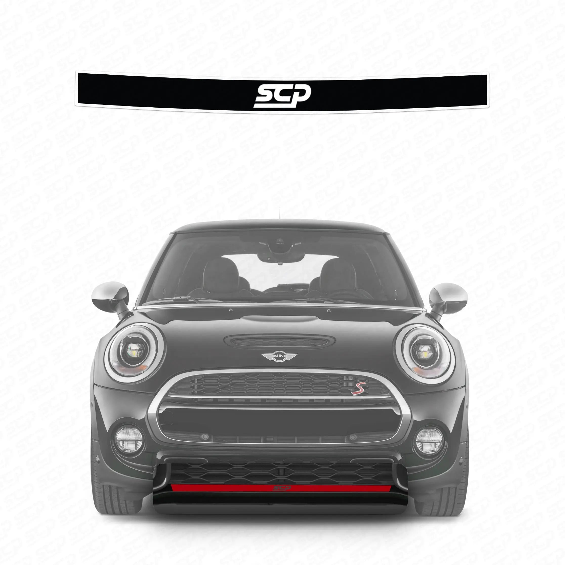 MINI F-Series Cooper S Front Bumper Splitter Decal SCP Automotive