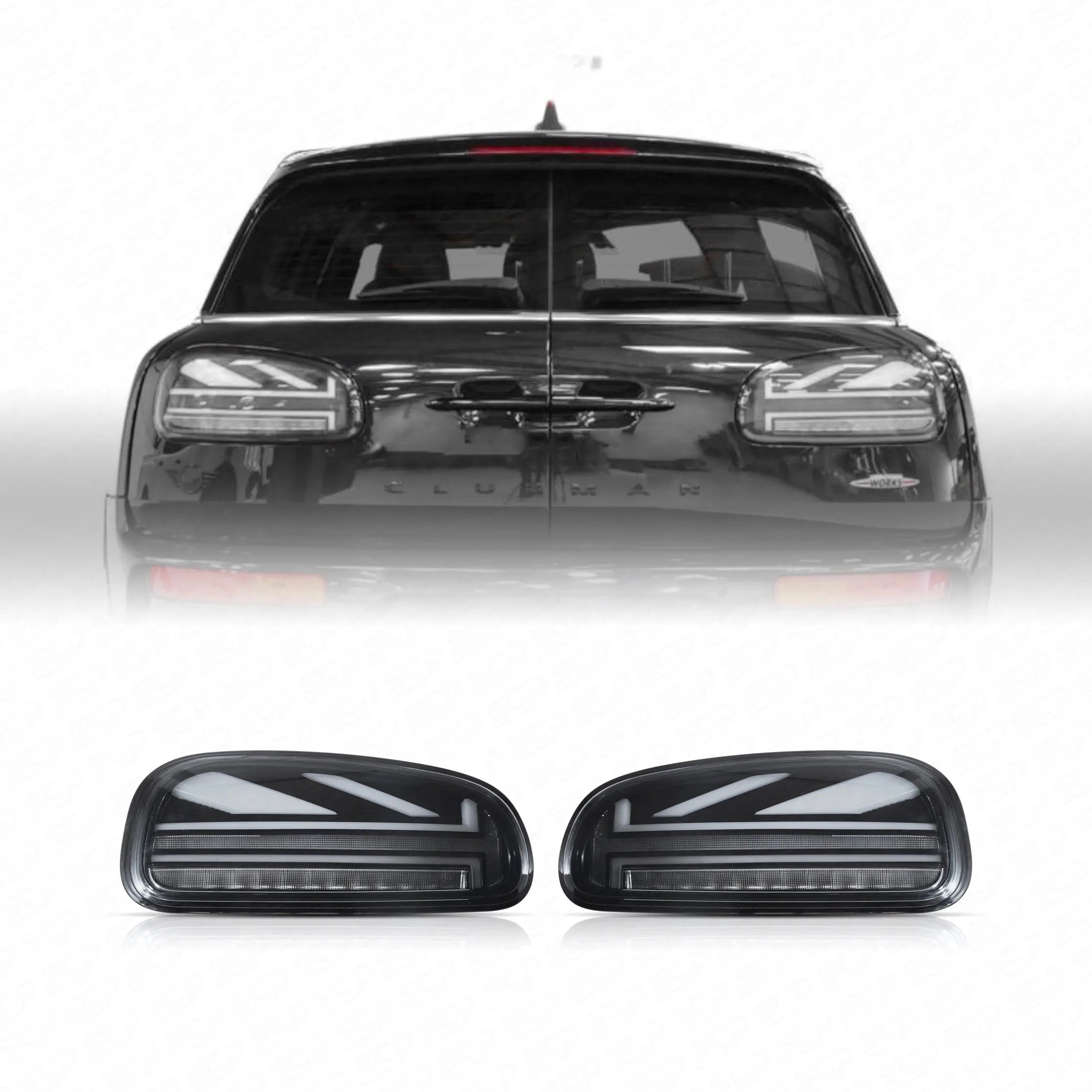 MINI F-Series F54 Clubman Union Jack Taillights - Grey SCP Automotive