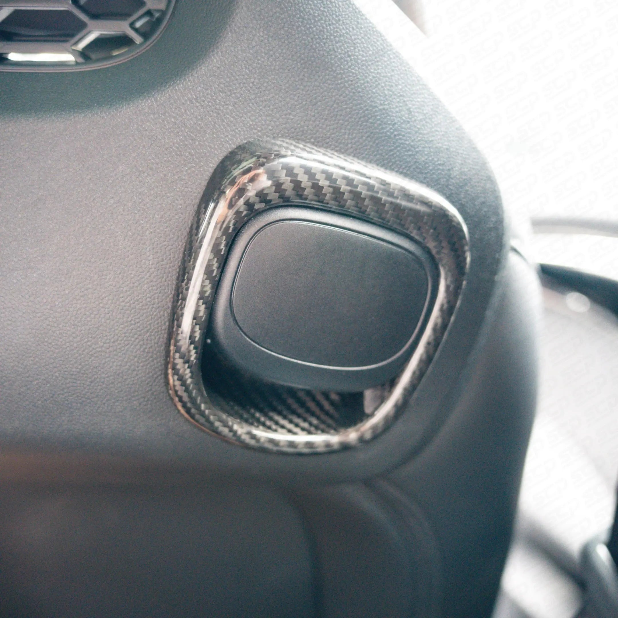 MINI F-Series JCW Carbon Fibre Seat Release Handle Cover SCP Automotive