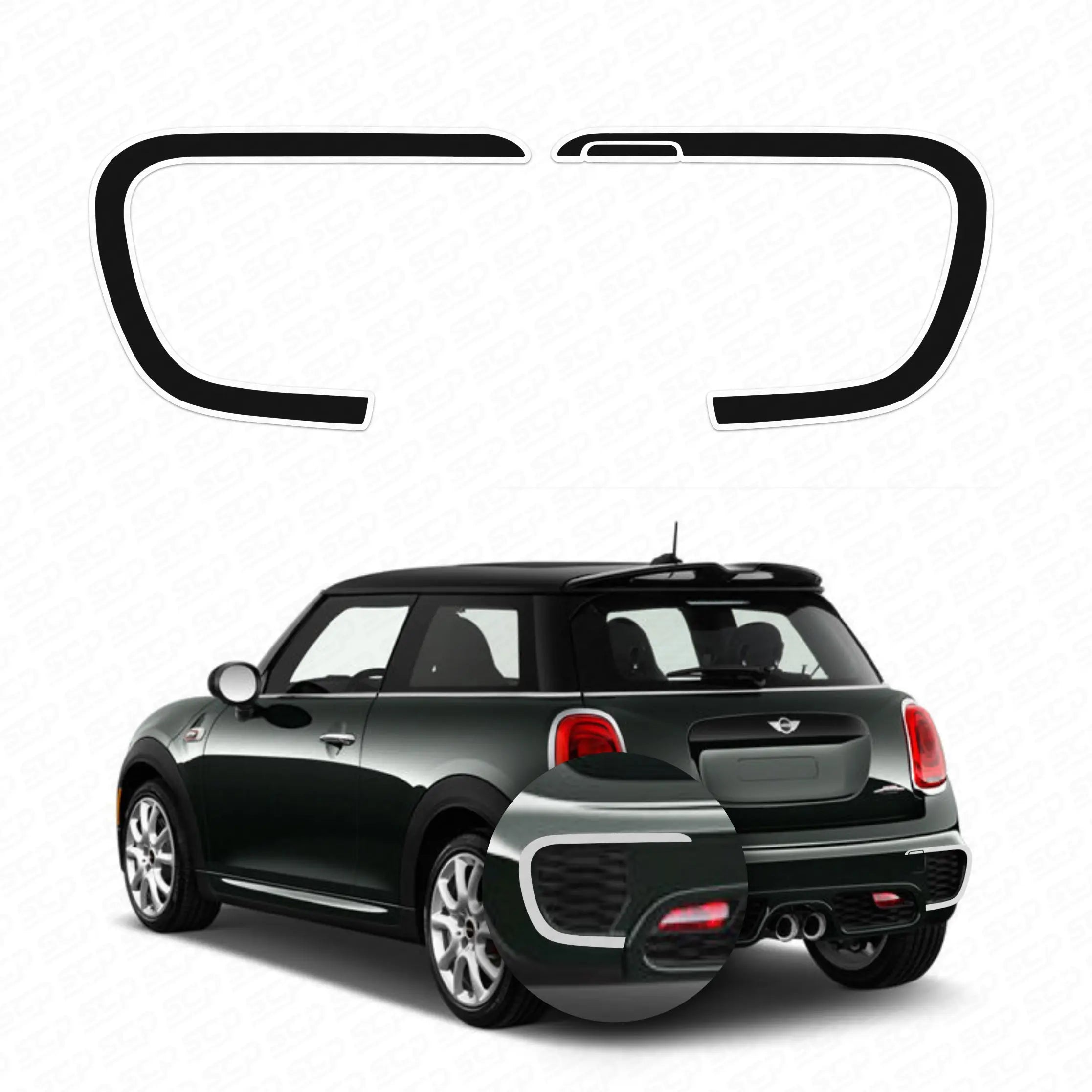 MINI F-Series JCW Challenge Rear Bumper Concept Decal SCP Automotive