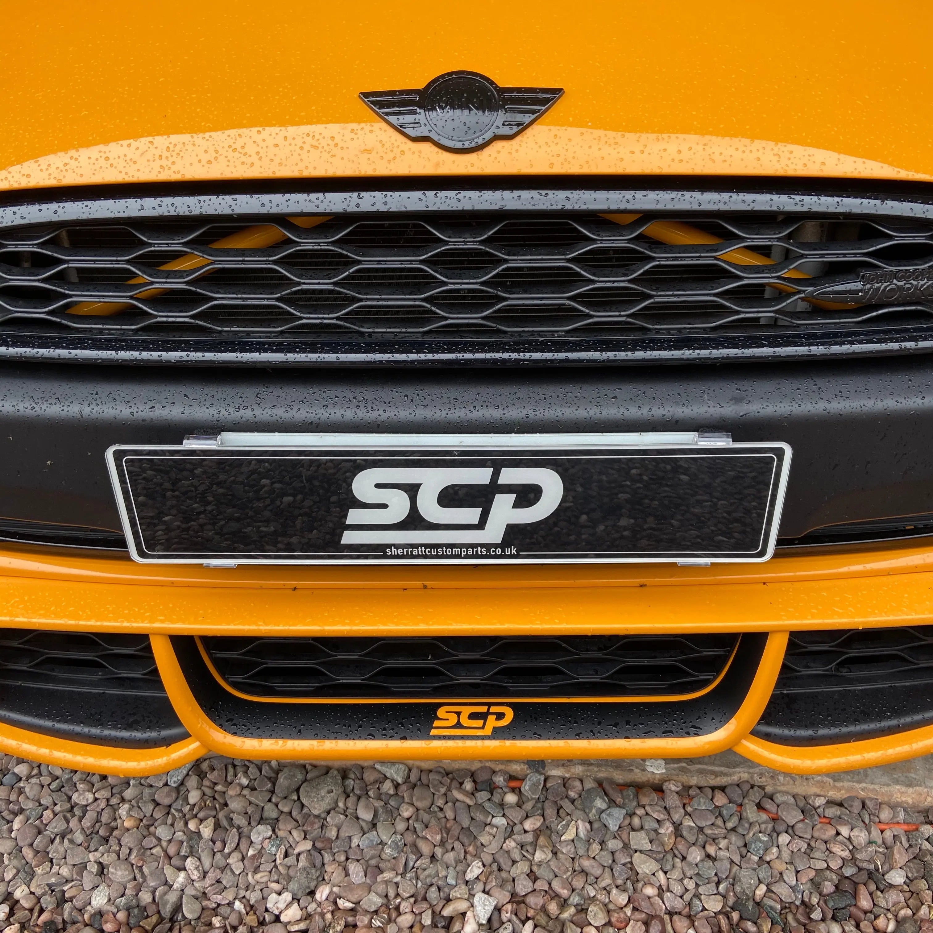MINI F-Series JCW Front Splitter Decal - SCP Automotive