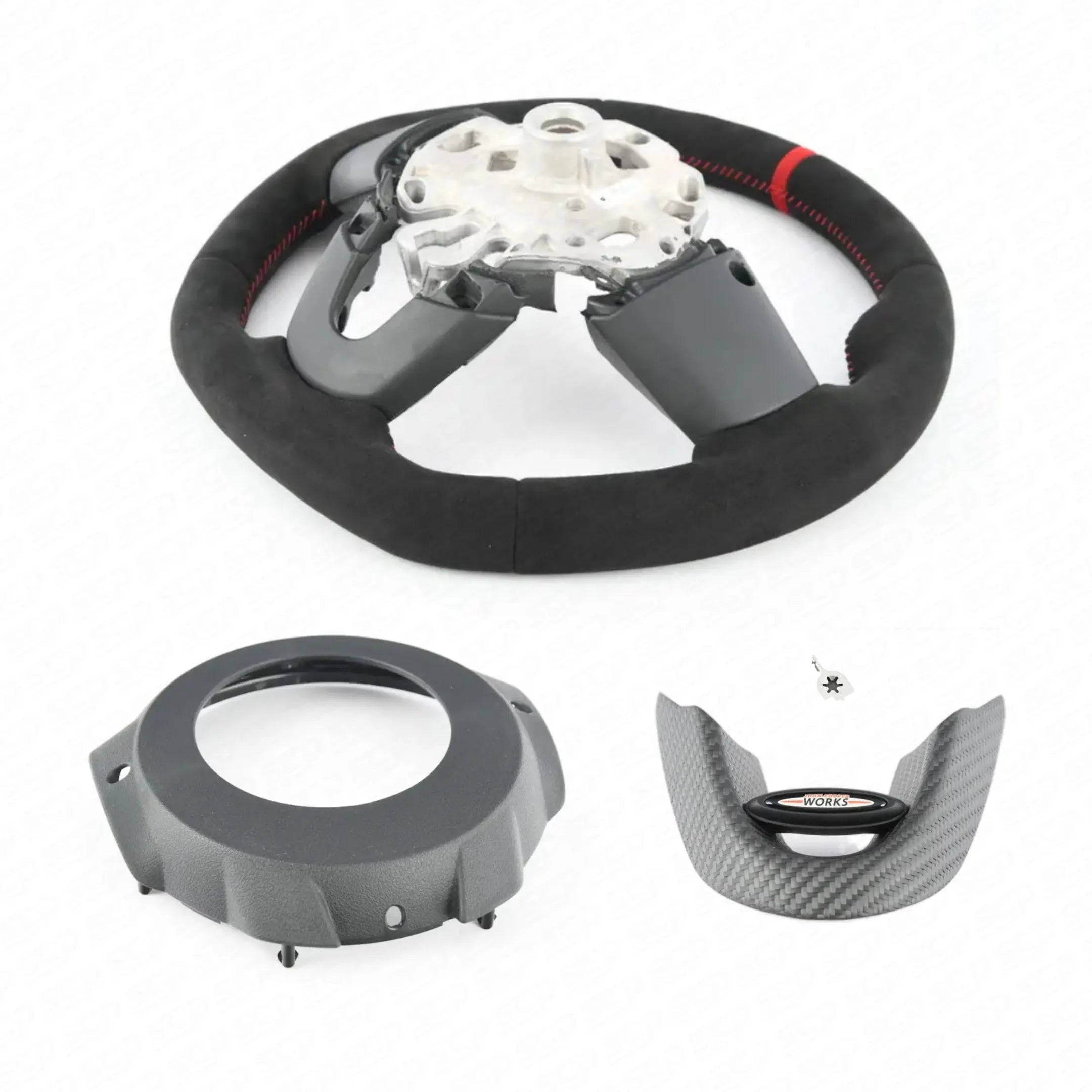 MINI F-Series JCW Pro Flat Bottom Alcantara Steering Wheel Genuine MINI