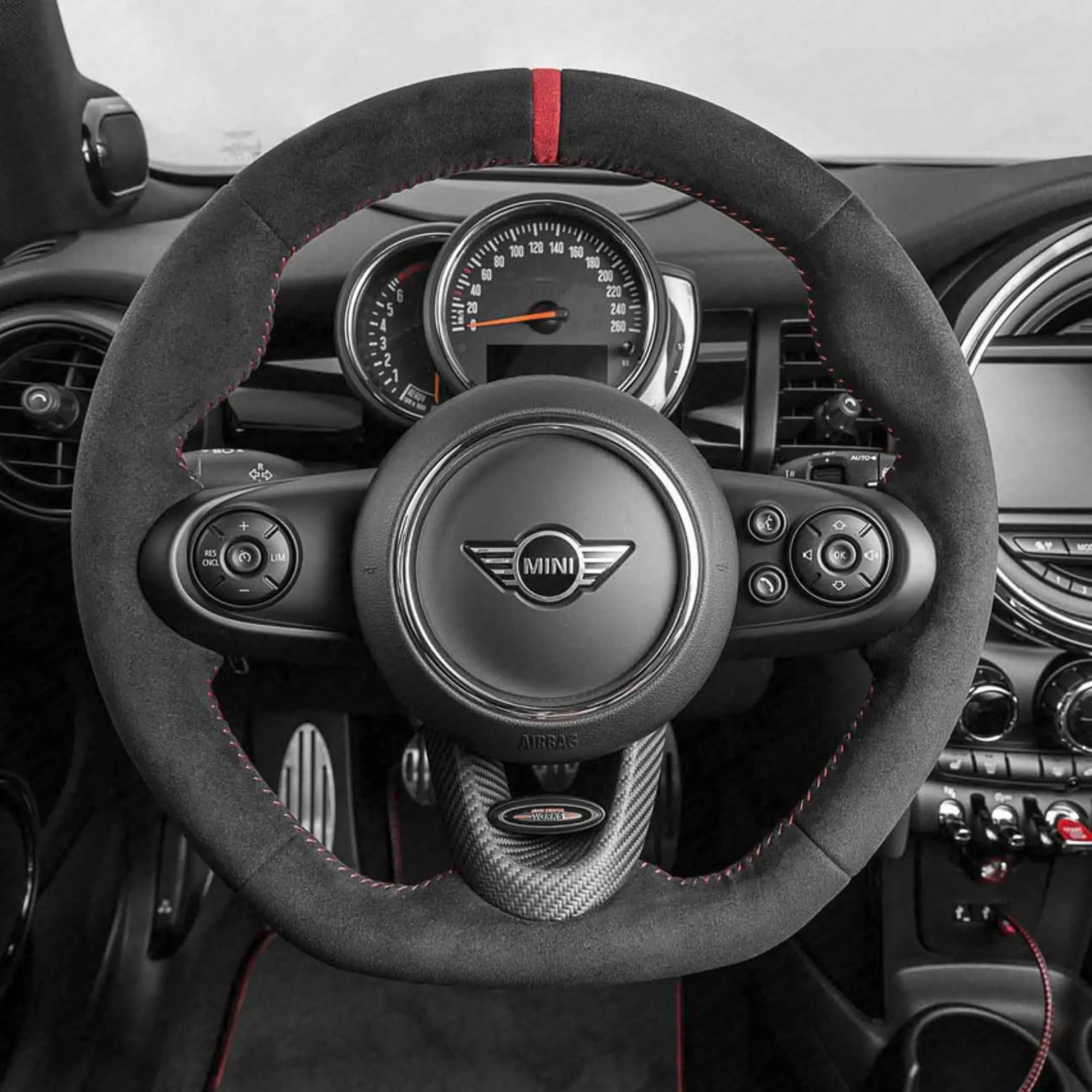 MINI F-Series JCW Pro Flat Bottom Alcantara Steering Wheel Genuine MINI
