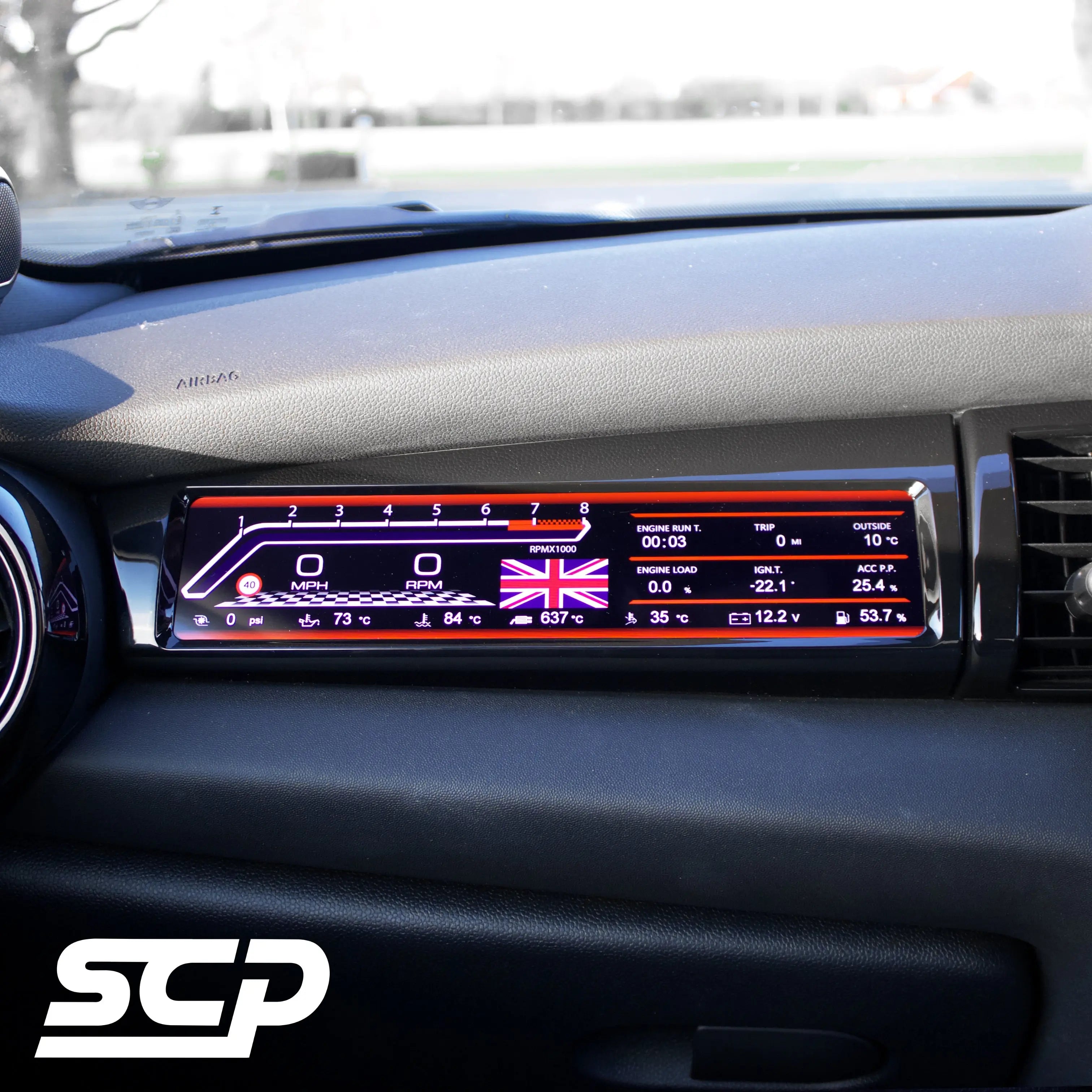 MINI F-Series LCD Passenger Sport Display - SCP Automotive