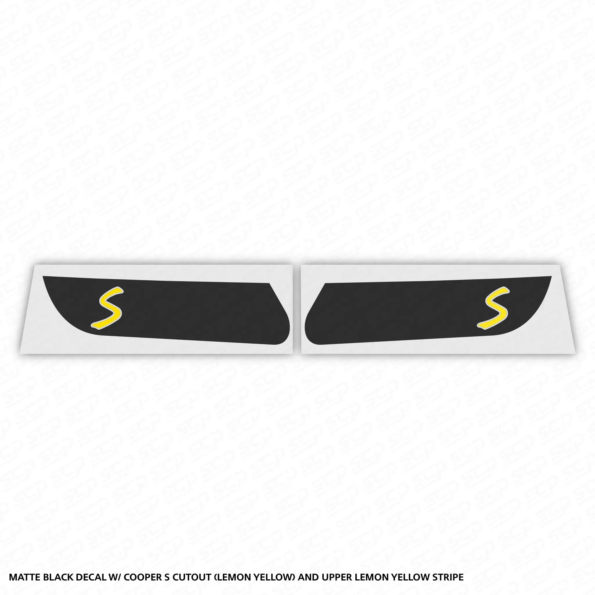 MINI F-Series LCI 2 Dynamic Sequential Indicator Faceplate Decal - Cooper S SCP Automotive Electric-No-Stripe