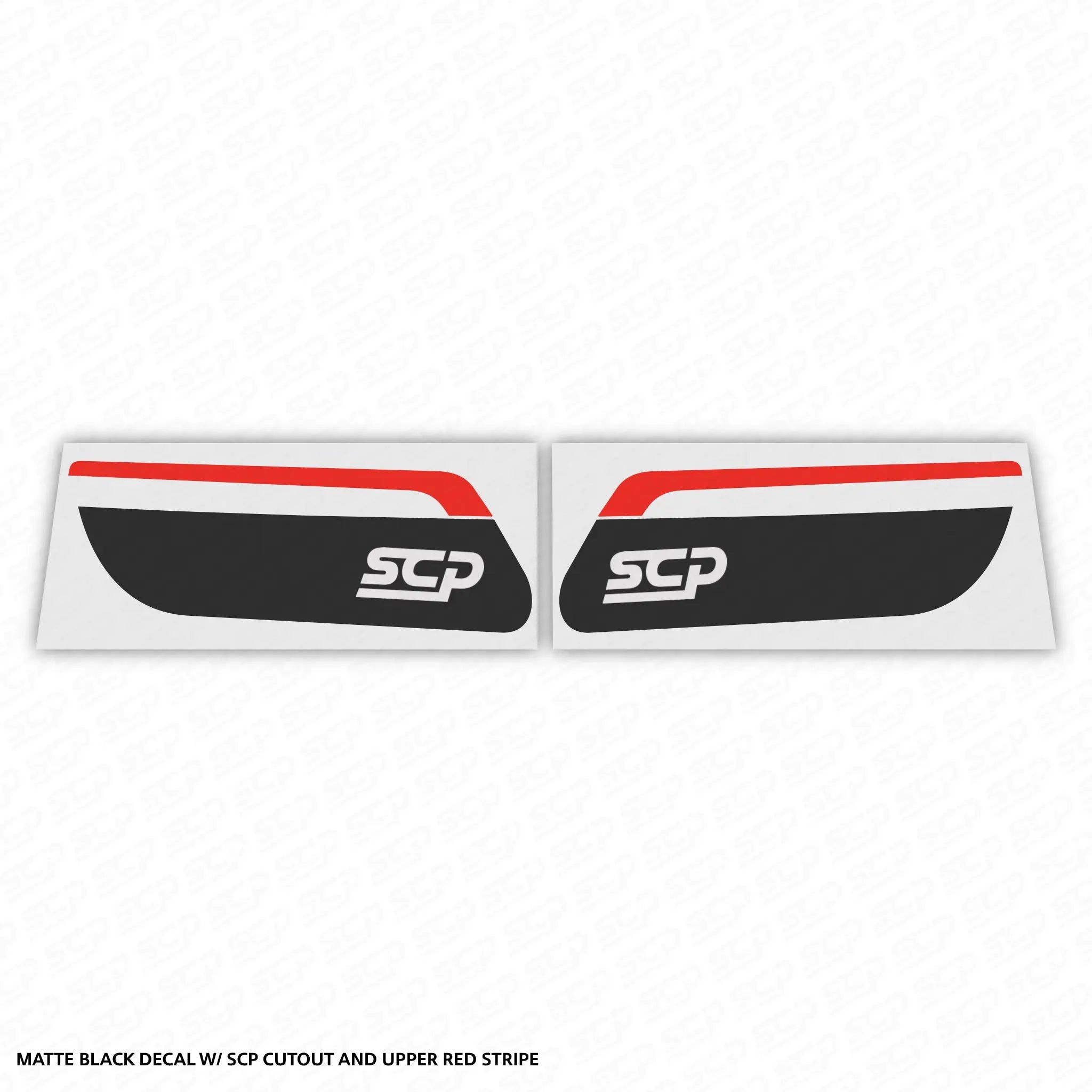 MINI F-Series LCI 2 Dynamic Sequential Indicator Faceplate Decal - SCP Automotive SCP Automotive Matte-Black-with-Red-SCP-Cutout