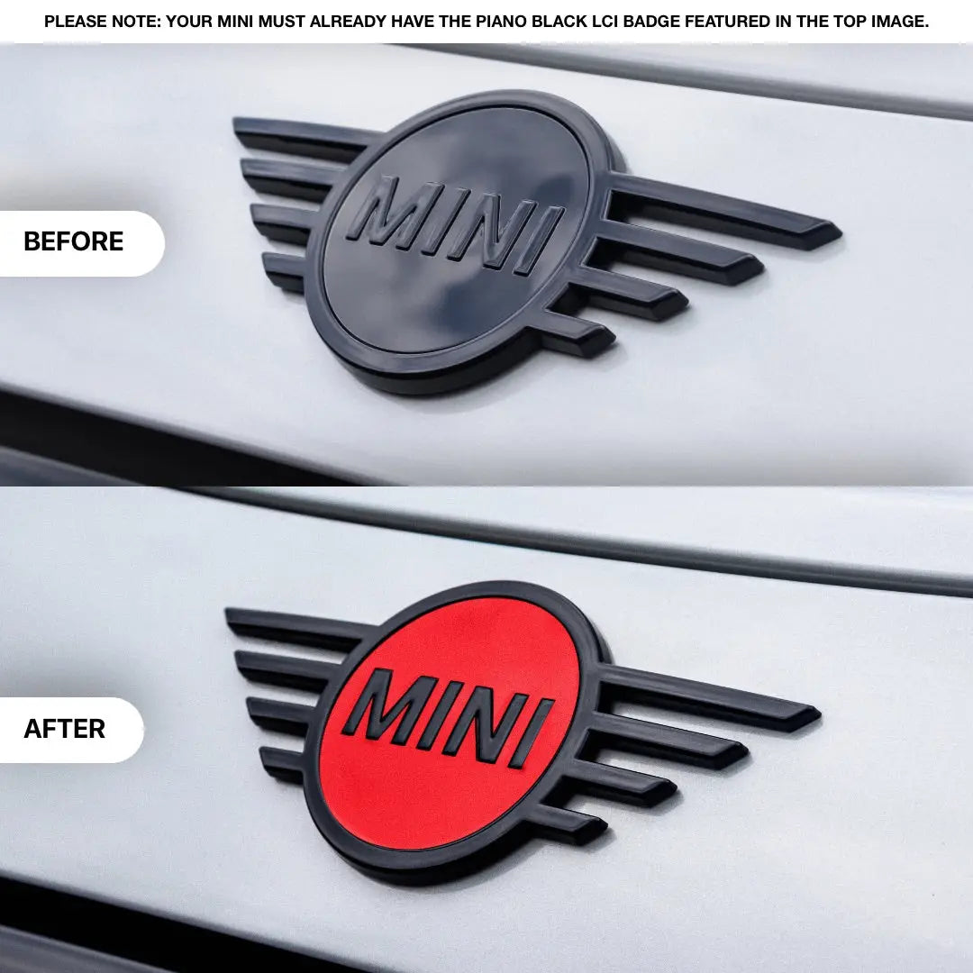 MINI F-Series LCI Badge Insert Decal SCP Automotive