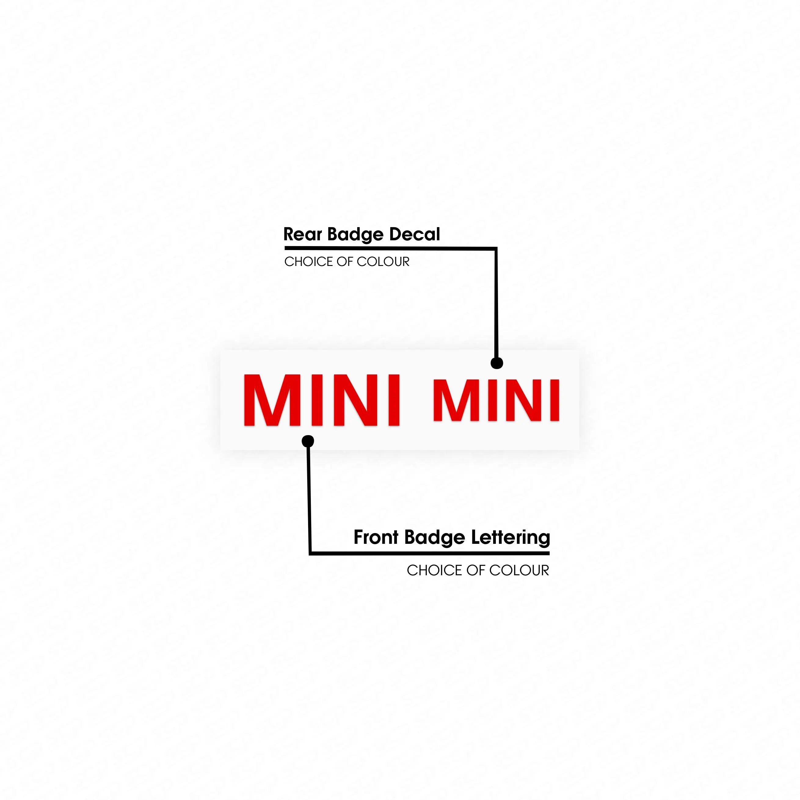 MINI F-Series LCI Badge Logo Decal SCP Automotive