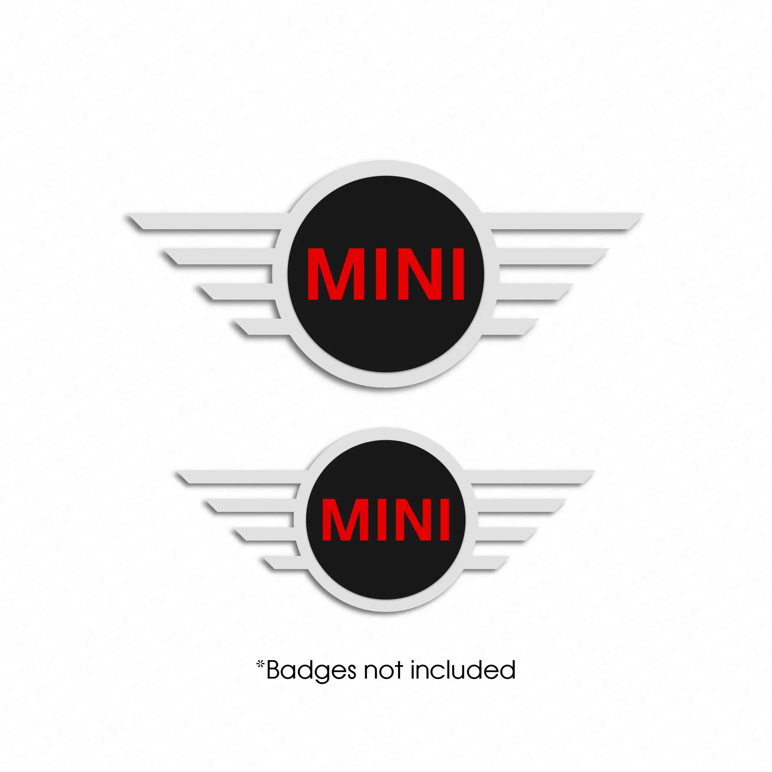 MINI F-Series LCI Badge Logo Decal SCP Automotive Chrome-Gloss-Black