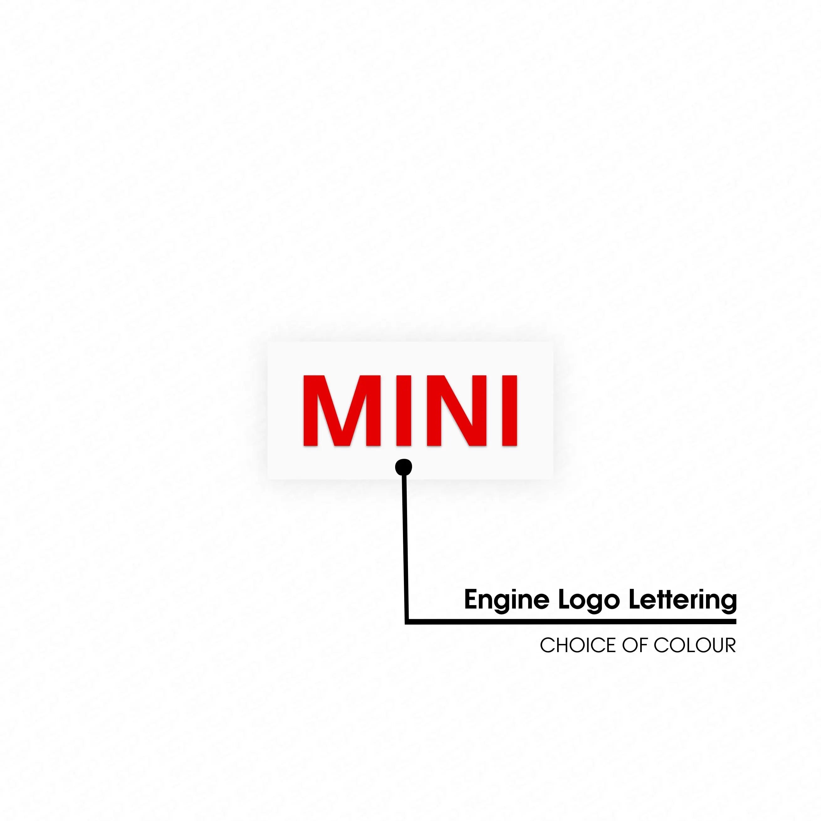MINI F-Series LCI Engine Bay Lettering Decal SCP Automotive