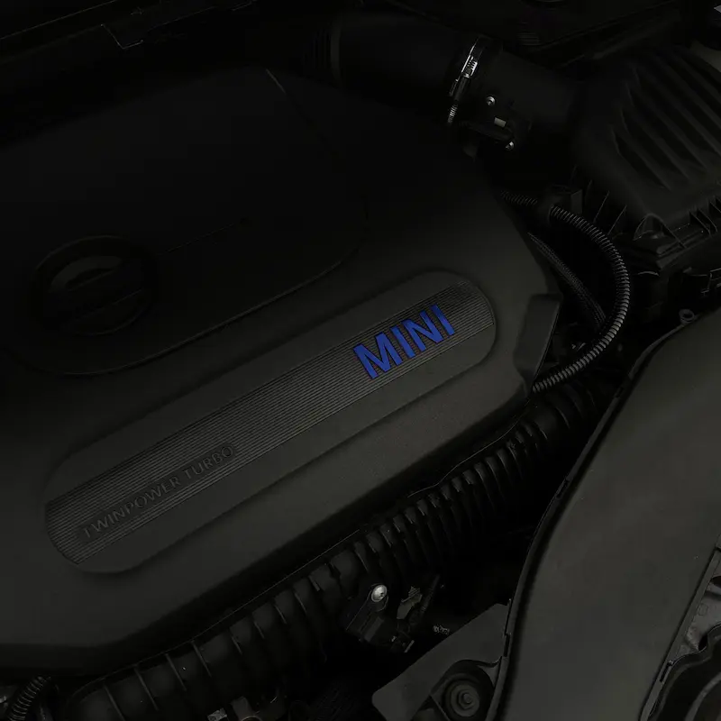 MINI F-Series LCI Engine Bay Lettering Decal SCP Automotive Dark-Blue