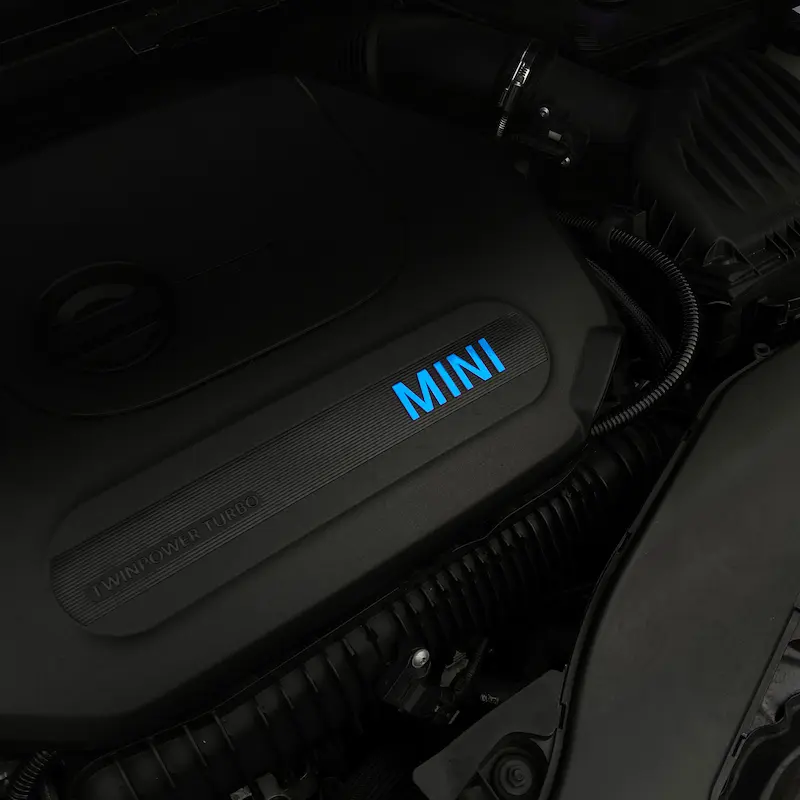 MINI F-Series LCI Engine Bay Lettering Decal - SCP Automotive