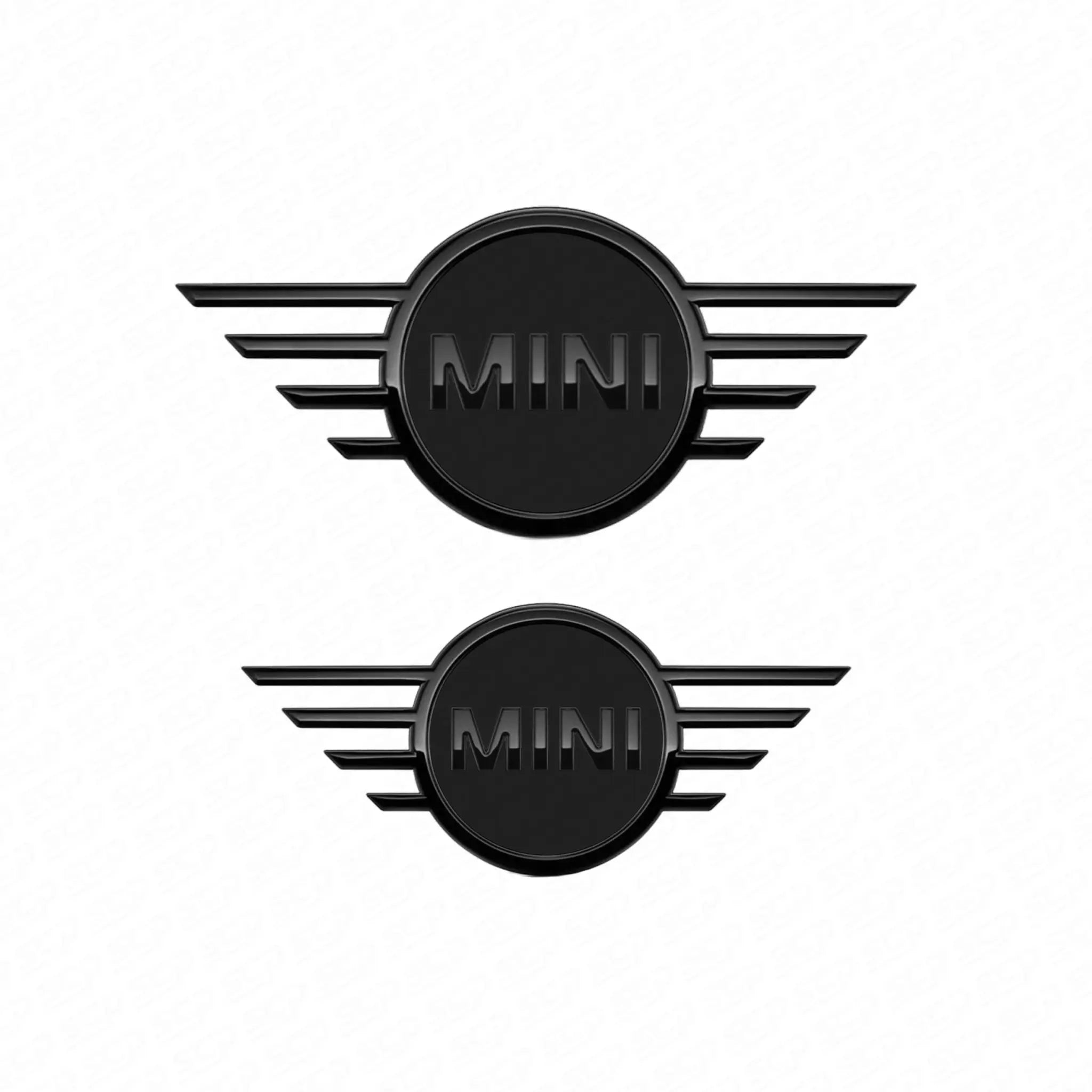 MINI F-Series Piano Black Front and Rear Replacement Badges SCP Automotive