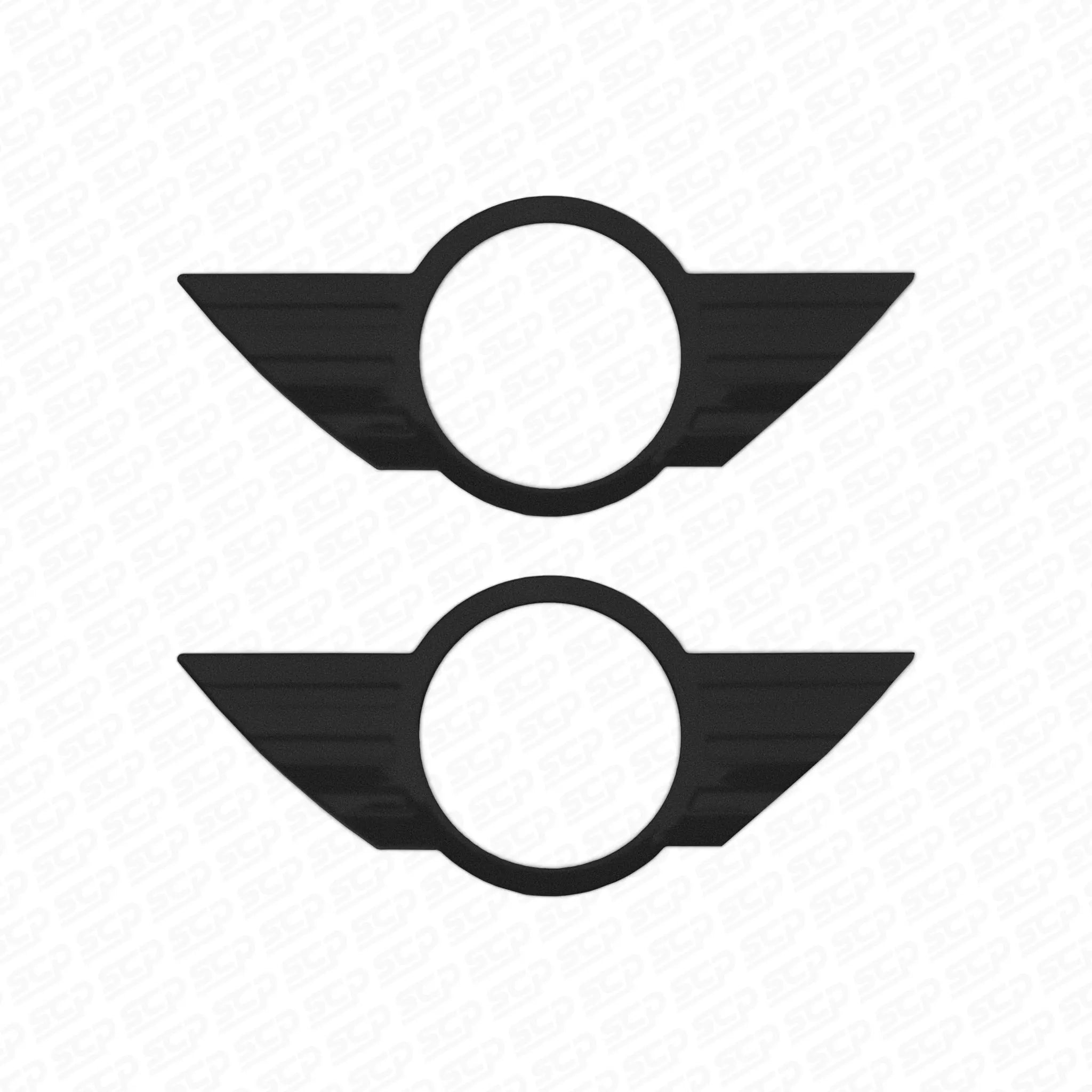 MINI F-Series Pre-LCI Front and Rear Badge Covers SCP Automotive